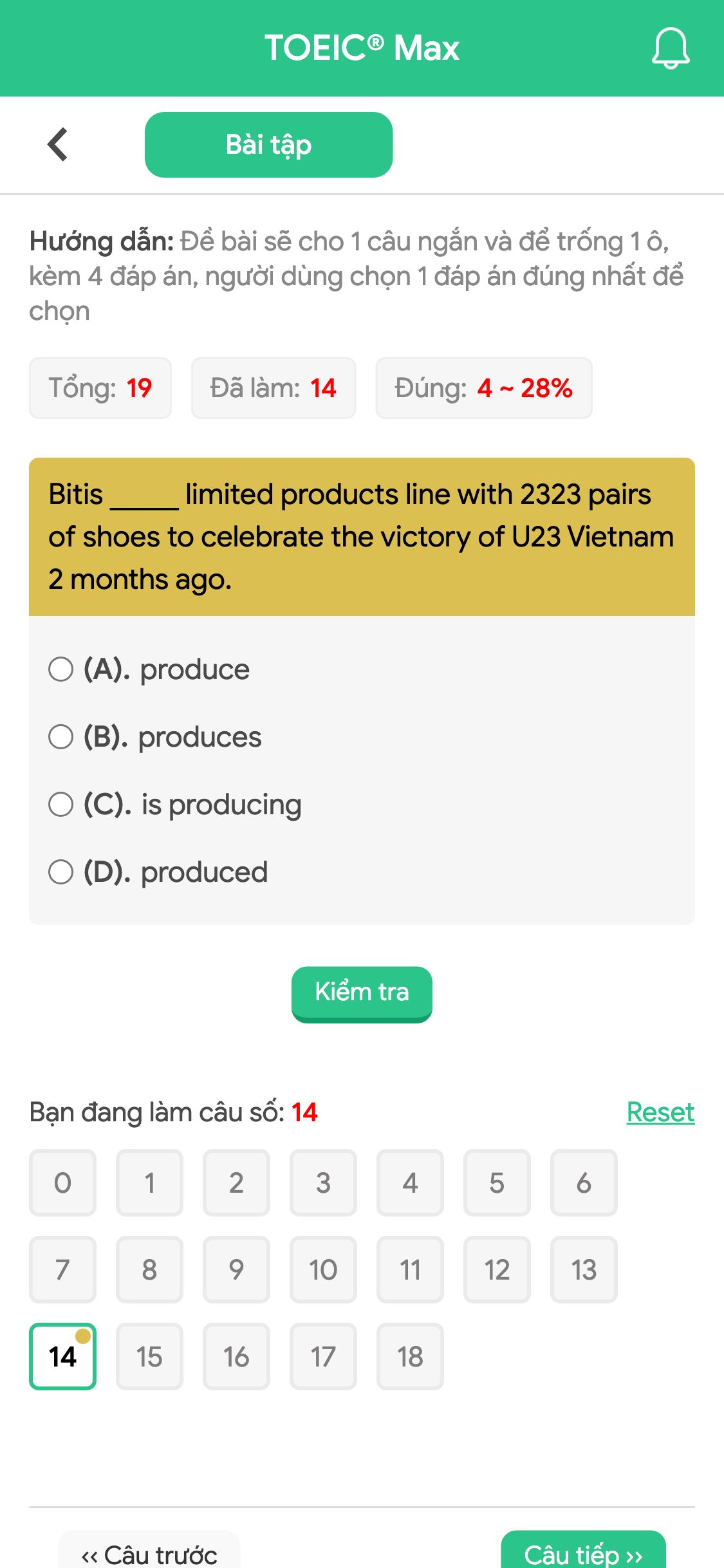 Bitis _____ limited products line with 2323 pairs of shoes to celebrate the victory of U23 Vietnam 2 months ago.