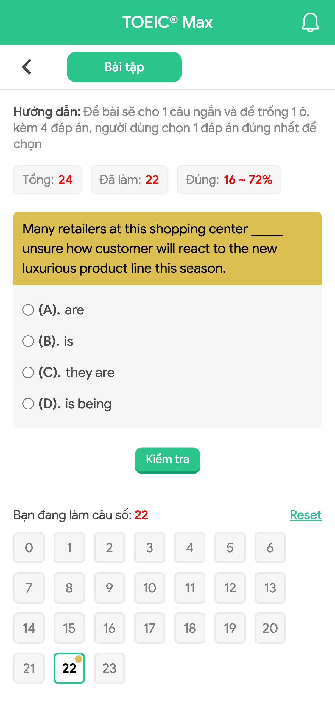 Many retailers at this shopping center _____ unsure how customer will react to the new luxurious product line this season.