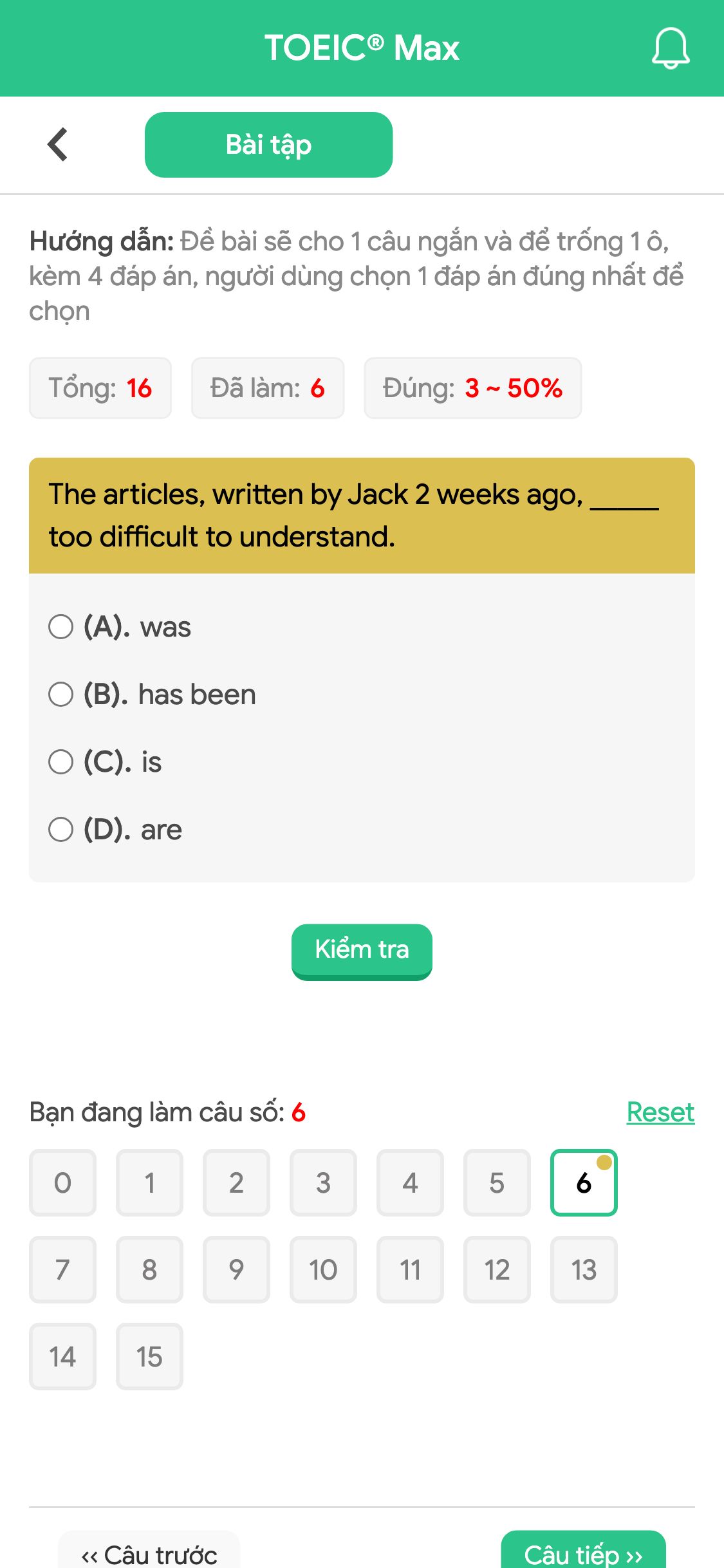 The articles, written by Jack 2 weeks ago, _____ too difficult to understand.