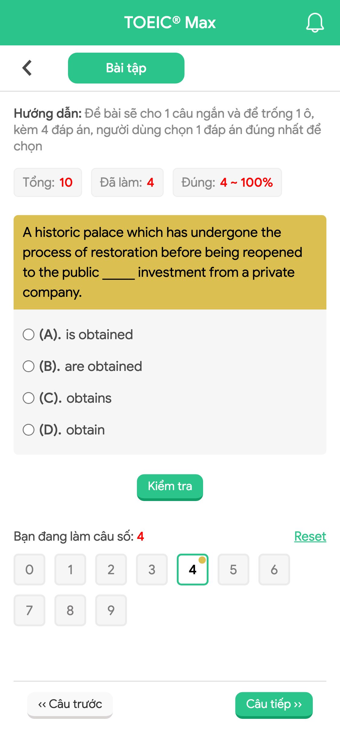 A historic palace which has undergone the process of restoration before being reopened to the public _____ investment from a private company.