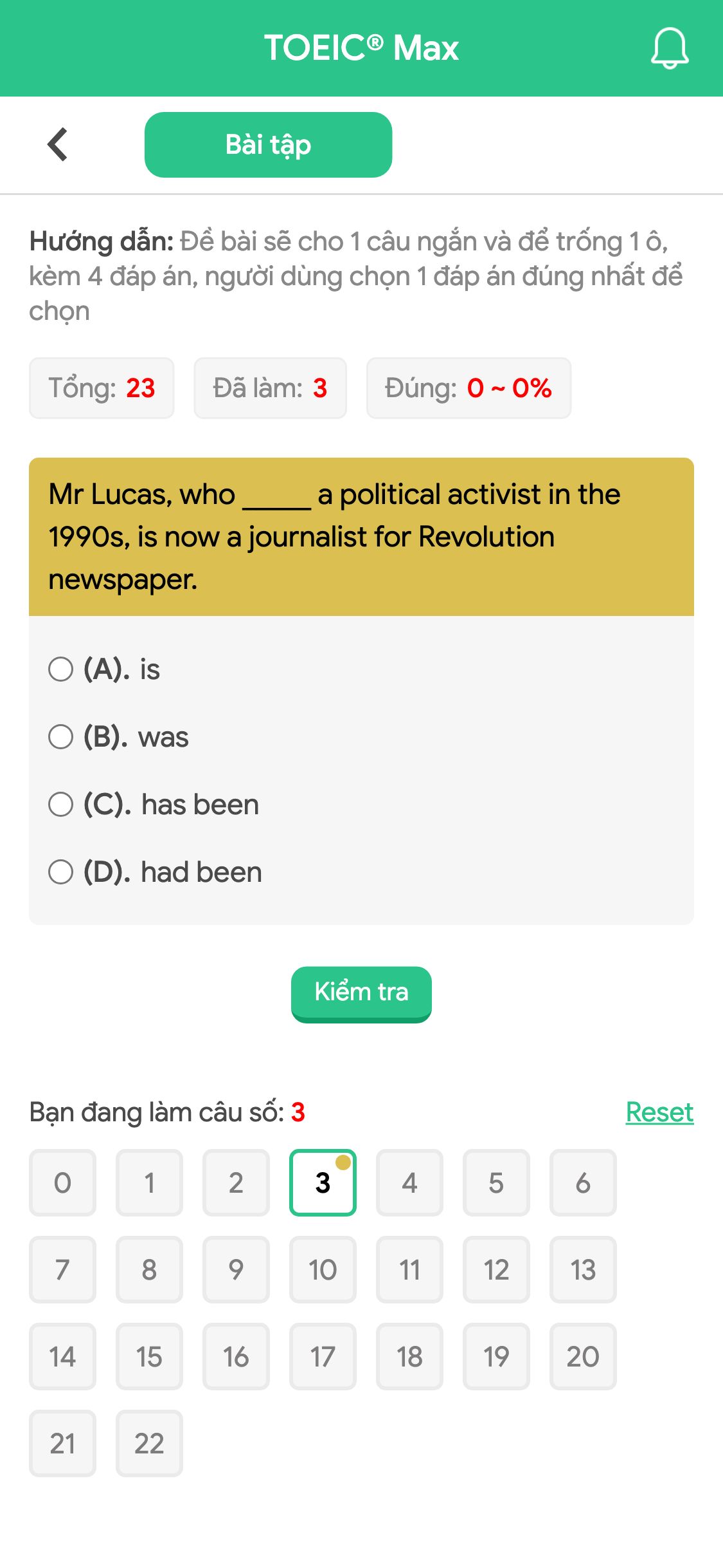 Mr Lucas, who _____ a political activist in the 1990s, is now a journalist for Revolution newspaper.