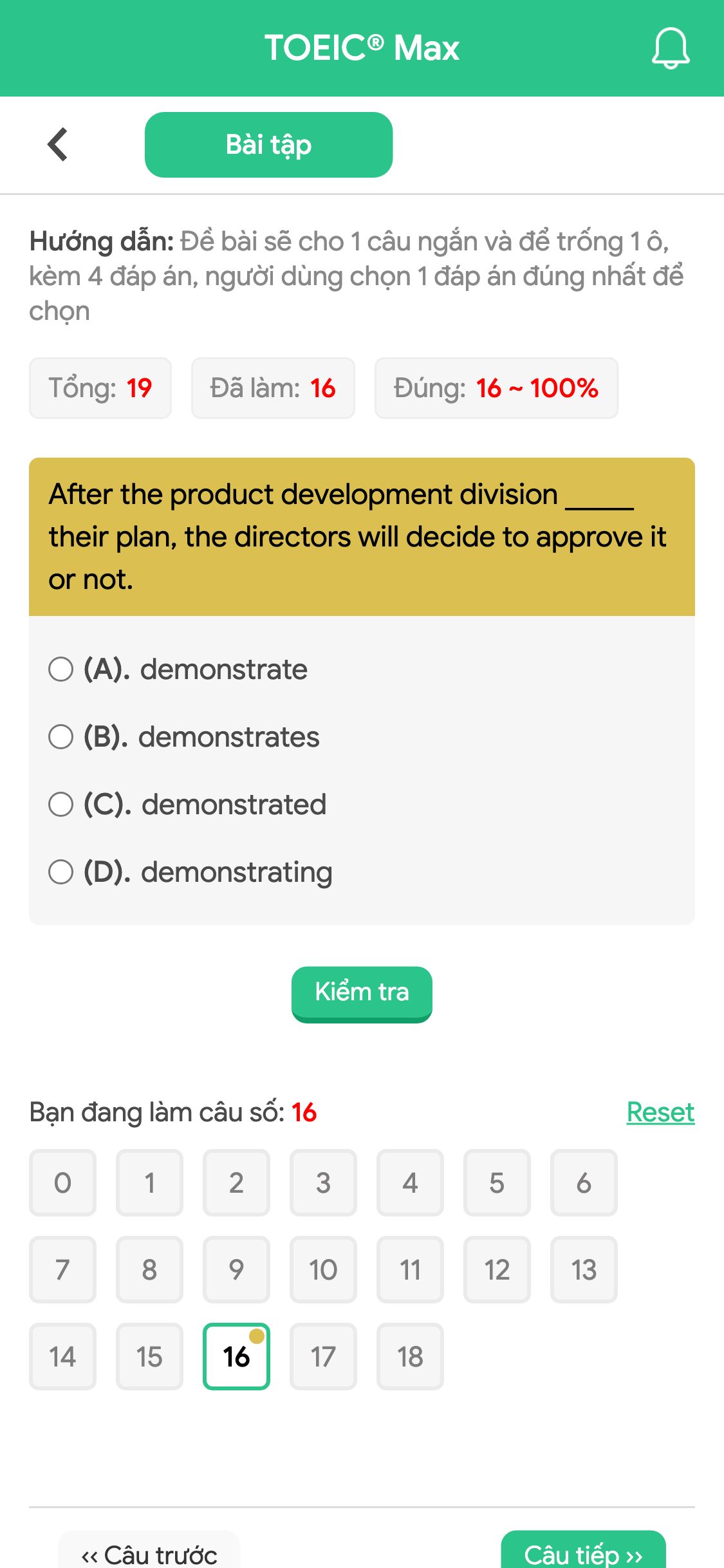 After the product development division _____ their plan, the directors will decide to approve it or not.