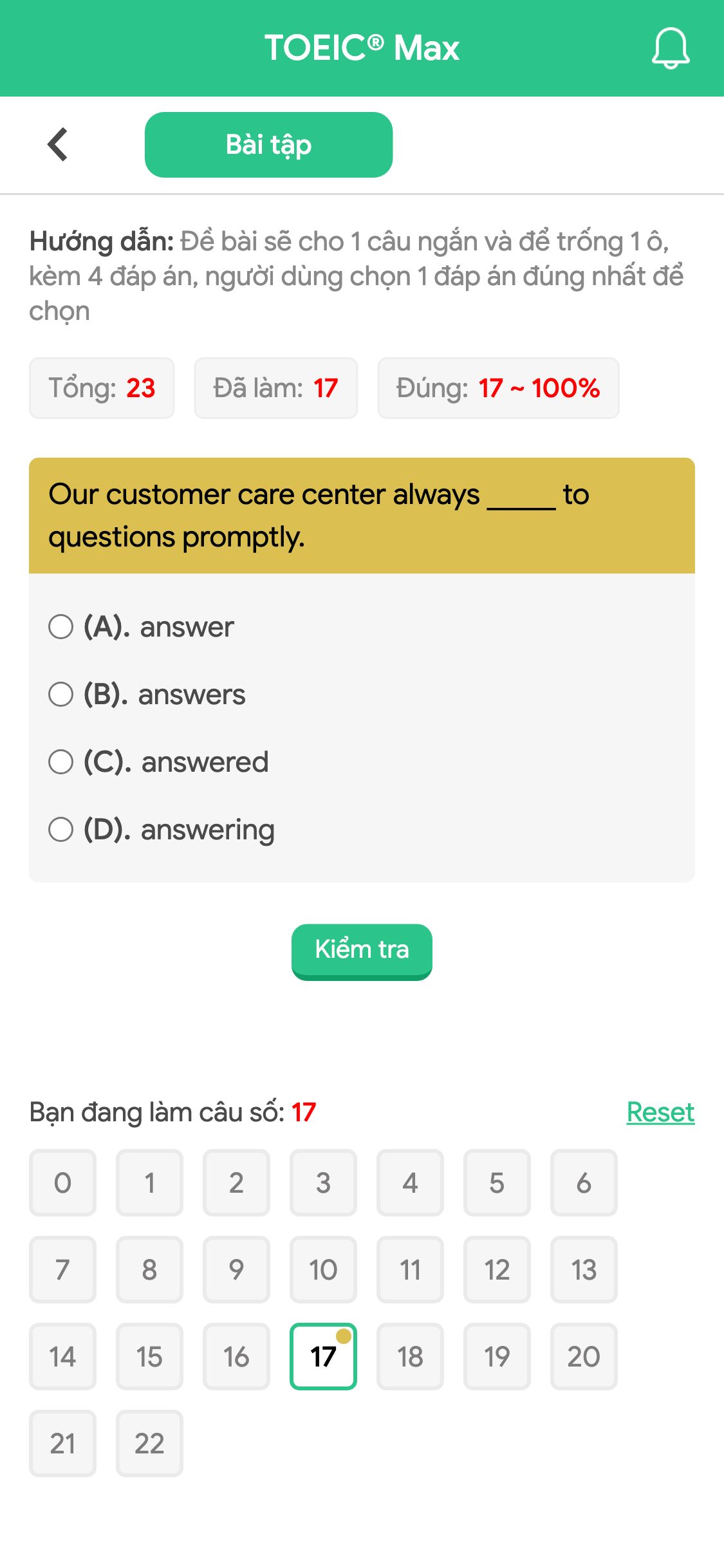 Our customer care center always _____ to questions promptly.