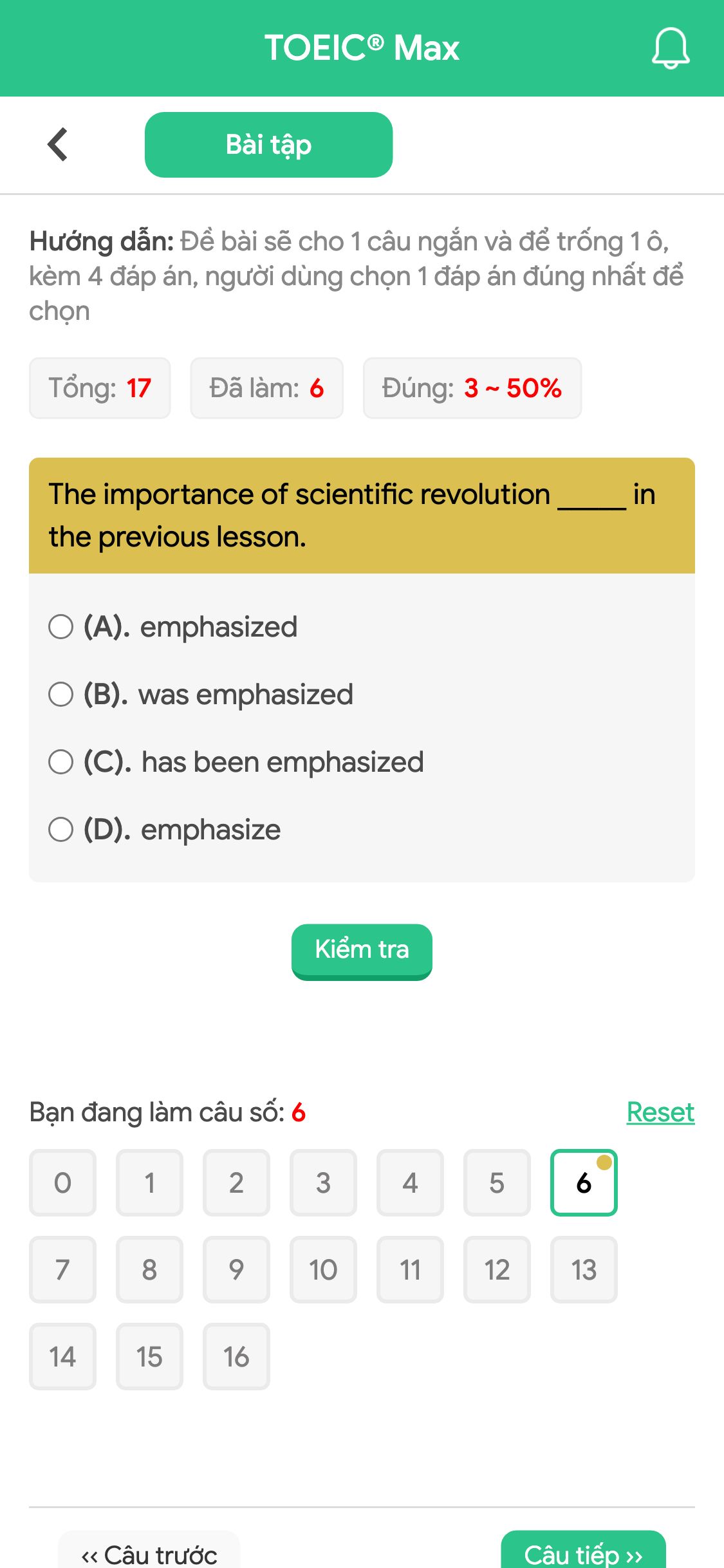 The importance of scientific revolution _____ in the previous lesson.