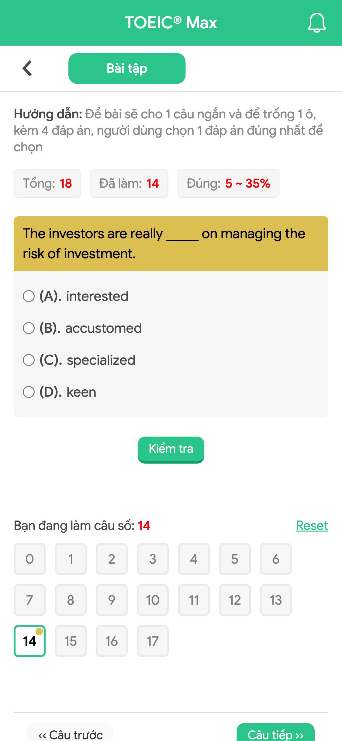 The investors are really _____ on managing the risk of investment.