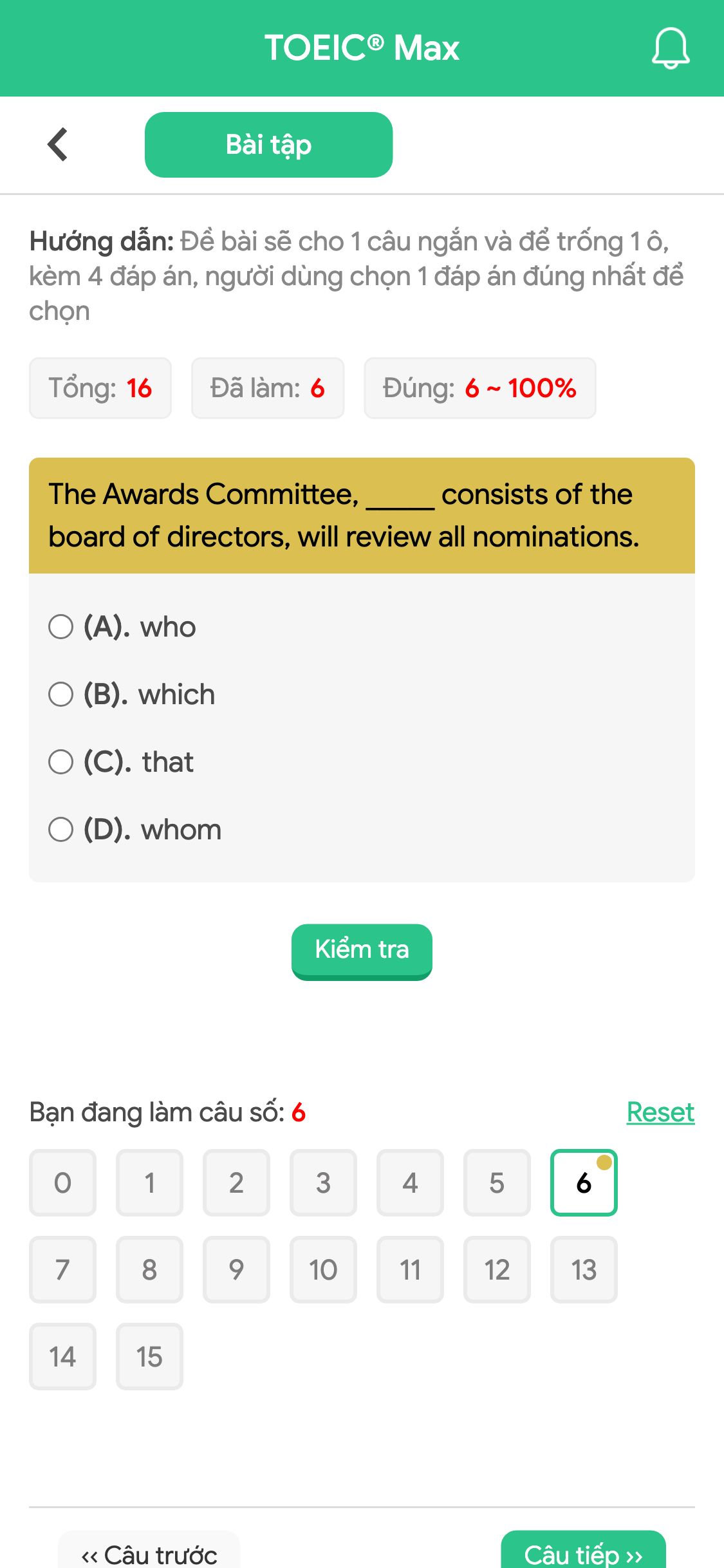 The Awards Committee, _____ consists of the board of directors, will review all nominations.