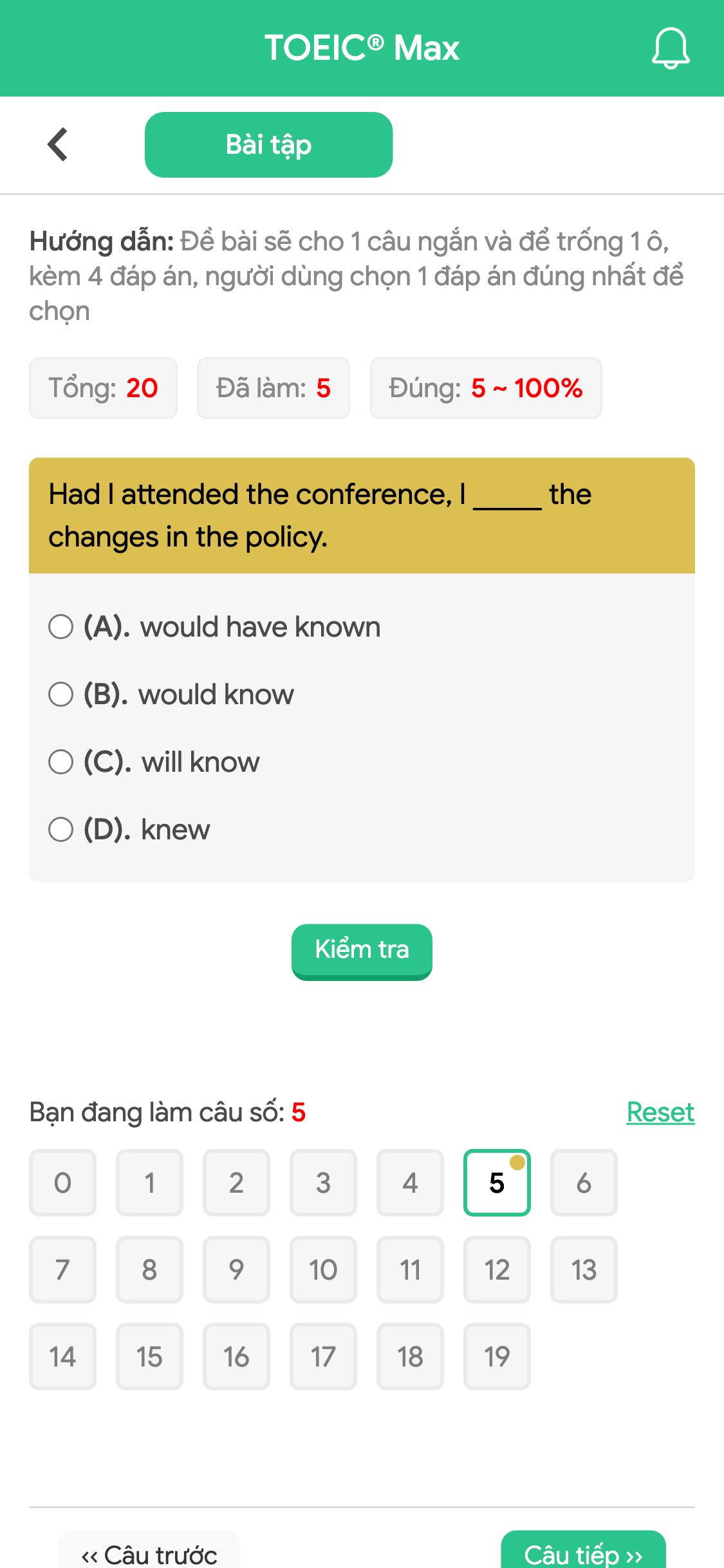 Had I attended the conference, I _____ the changes in the policy.