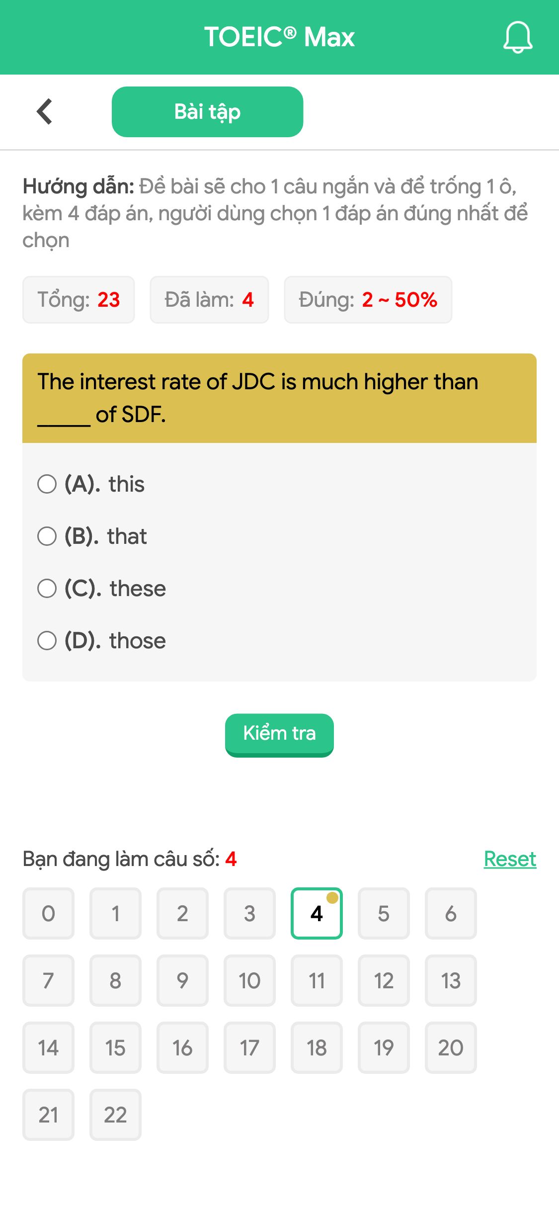 The interest rate of JDC is much higher than _____ of SDF.