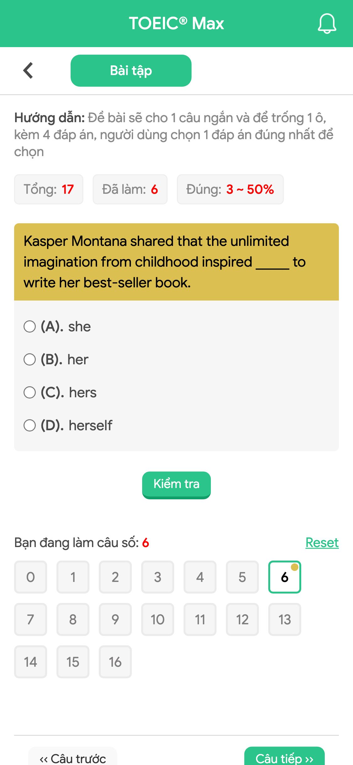 Kasper Montana shared that the unlimited imagination from childhood inspired _____ to write her best-seller book.