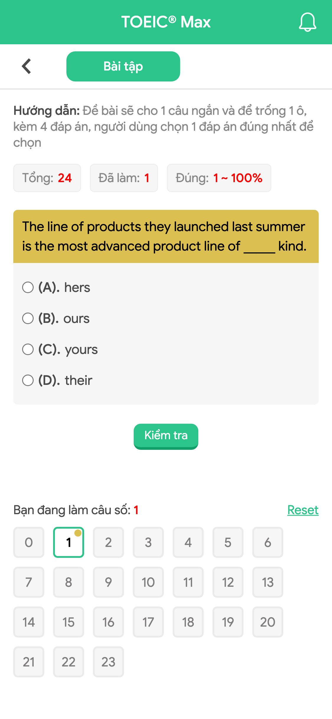 The line of products they launched last summer is the most advanced product line of _____ kind.