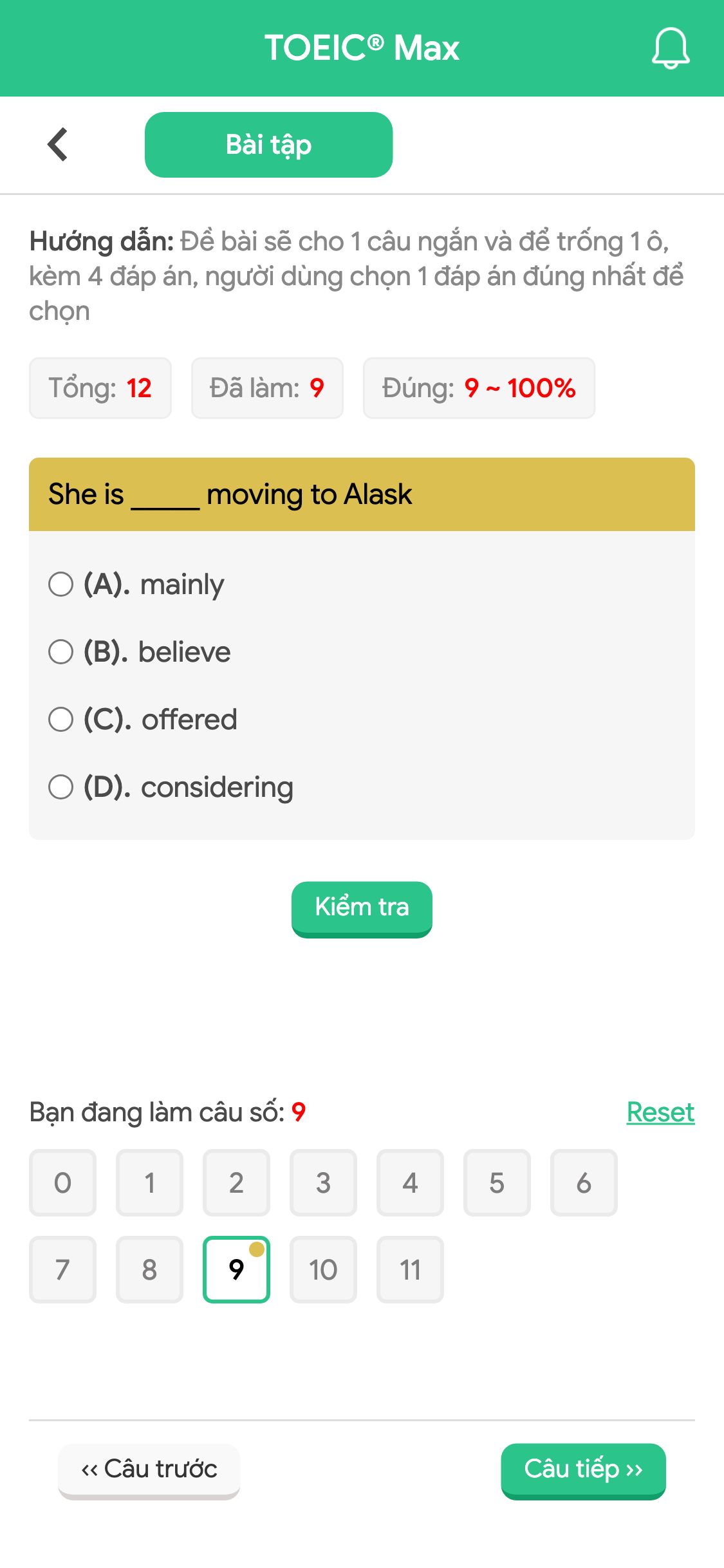 She is _____ moving to Alask