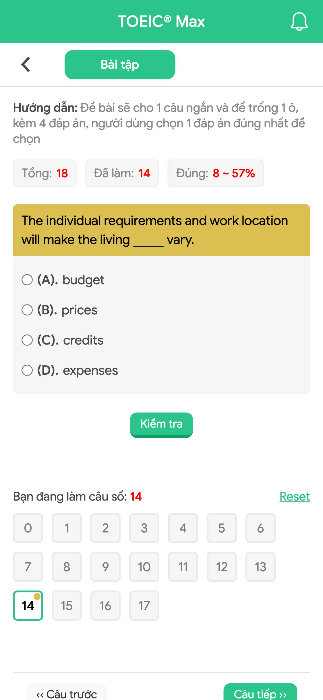 The individual requirements and work location will make the living _____ vary.