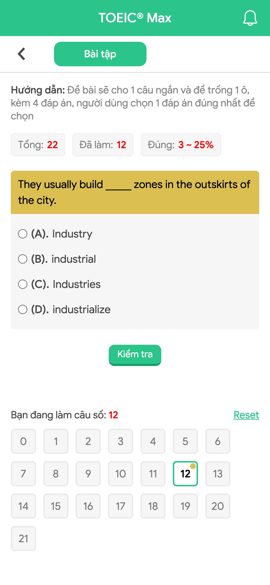 They usually build _____ zones in the outskirts of the city.