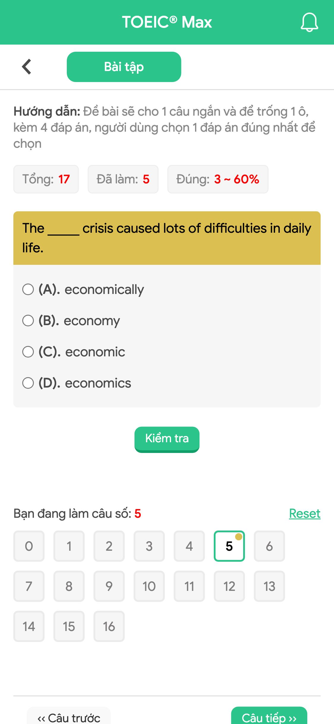 The _____ crisis caused lots of difficulties in daily life.