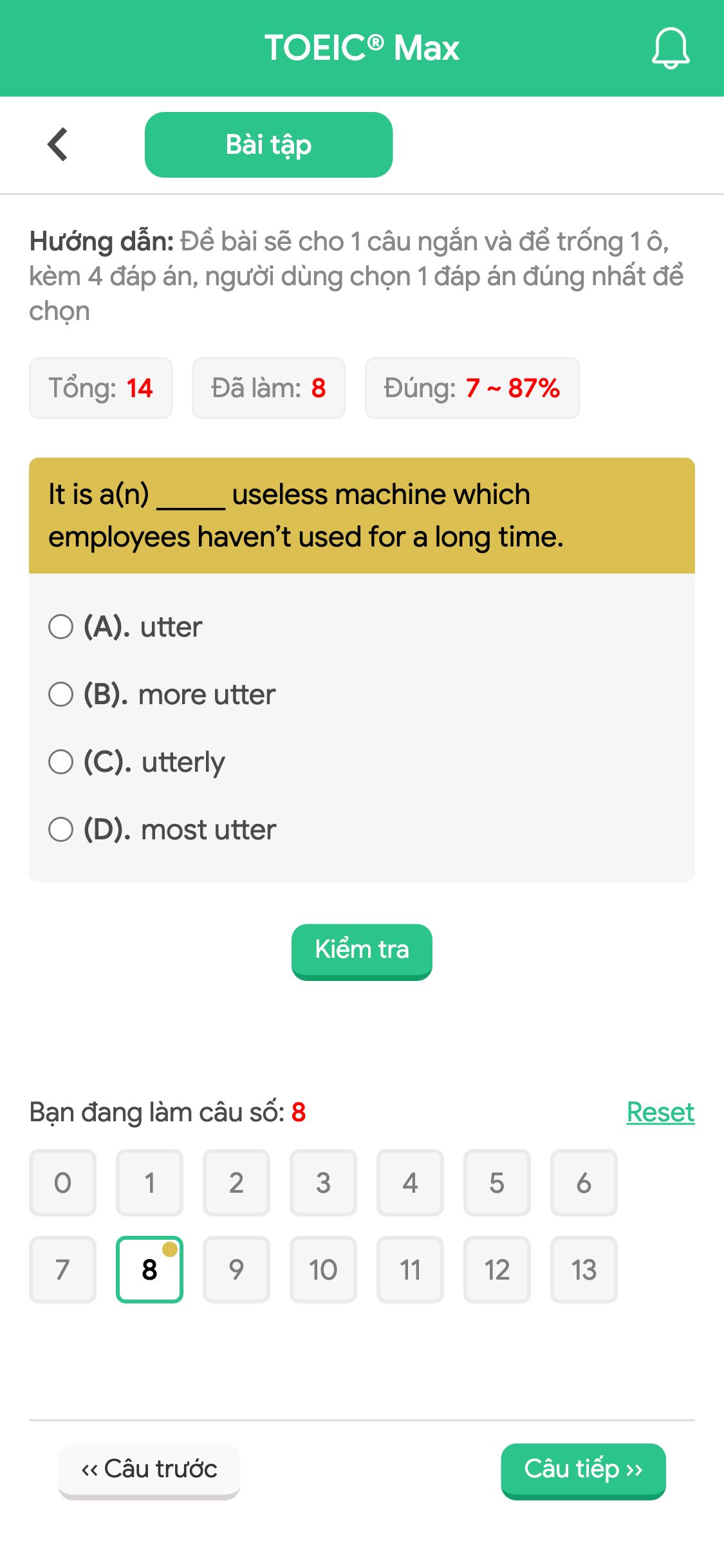 It is a(n) _____ useless machine which employees haven’t used for a long time.