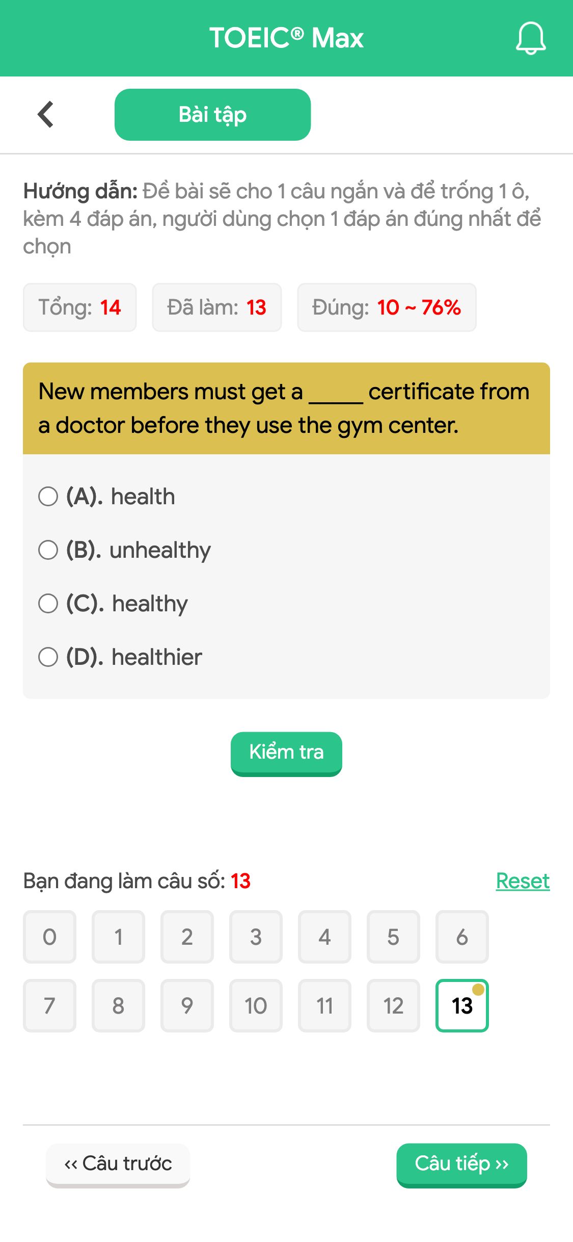 New members must get a _____ certificate from a doctor before they use the gym center.