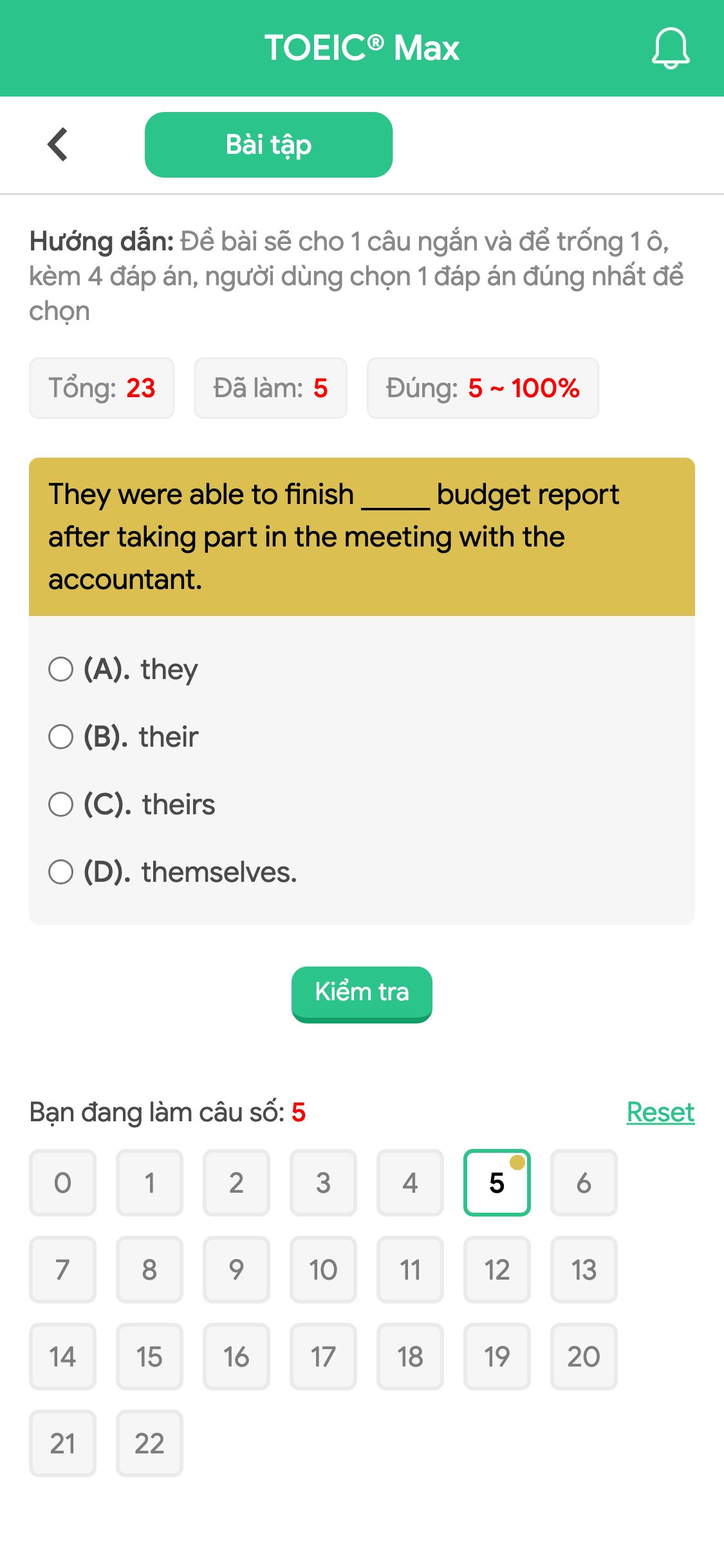 They were able to finish _____ budget report after taking part in the meeting with the accountant.