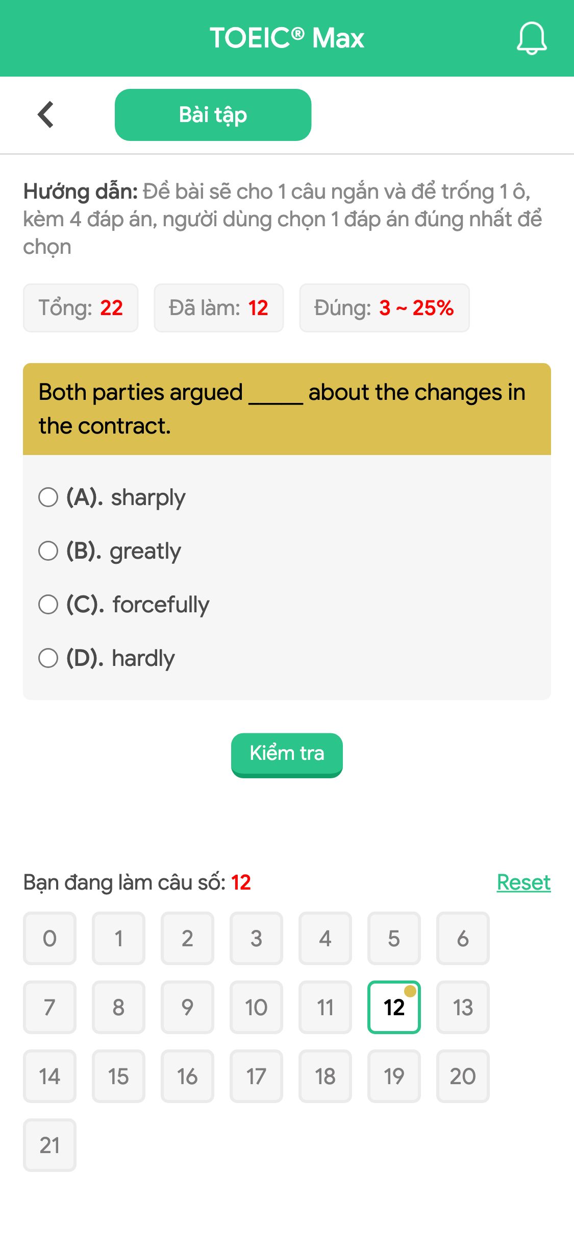 Both parties argued _____ about the changes in the contract.