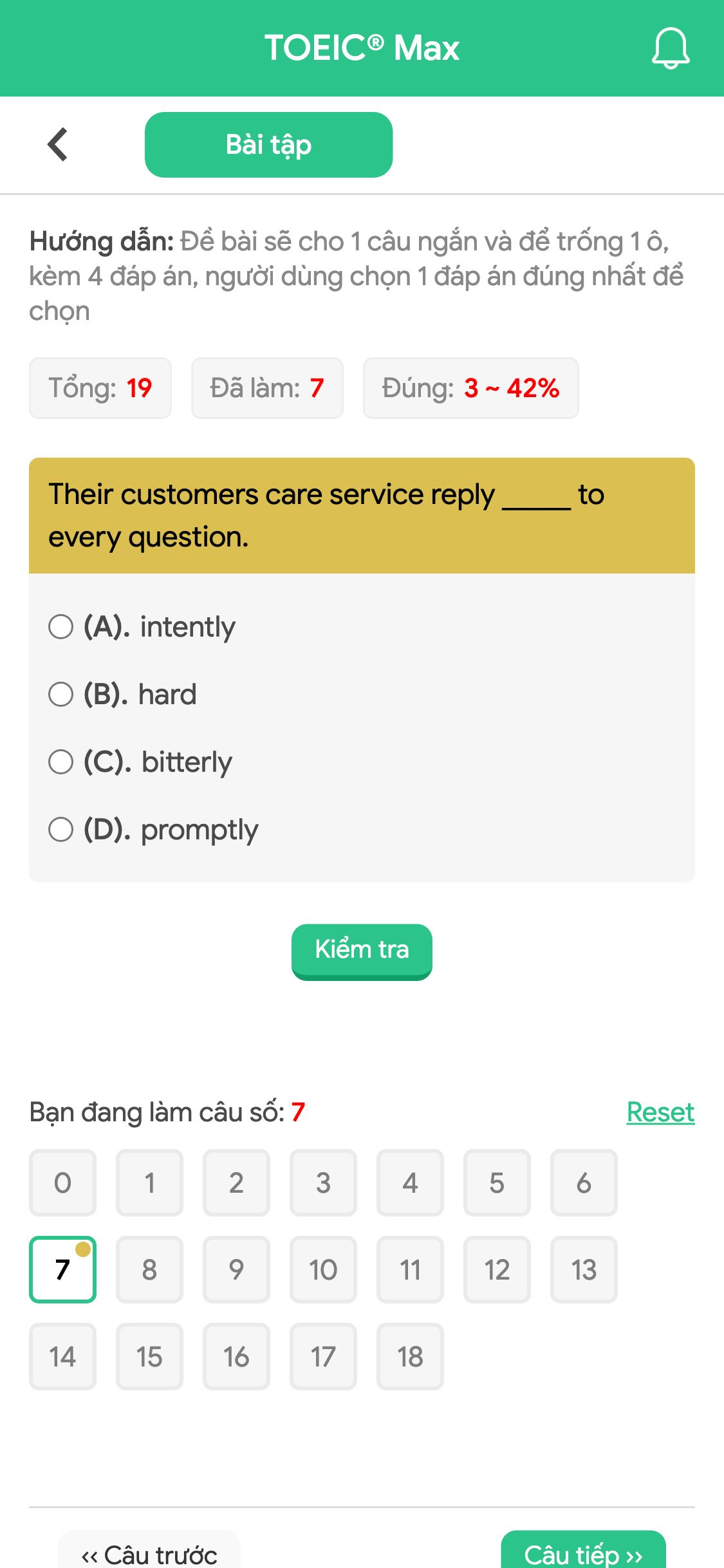 Their customers care service reply _____ to every question.