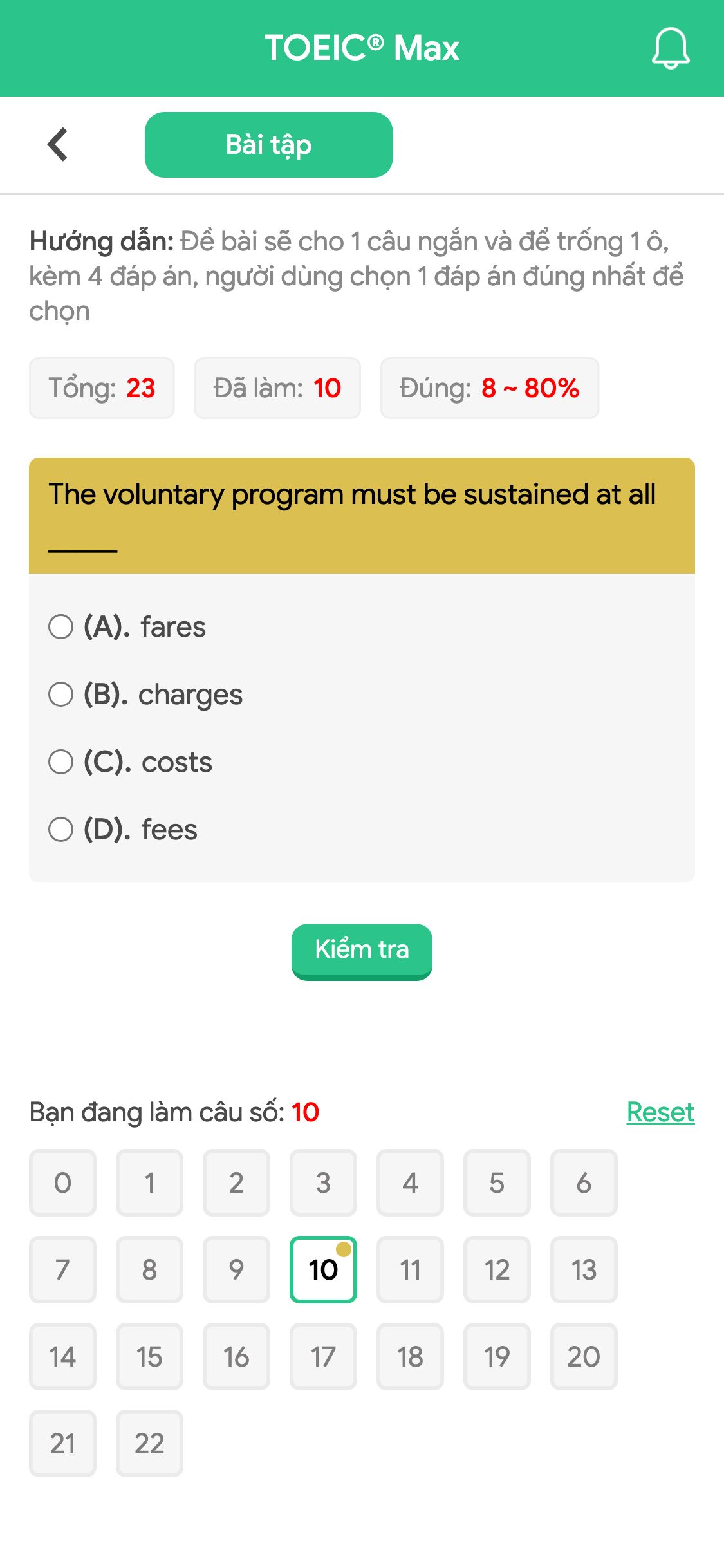 The voluntary program must be sustained at all _____