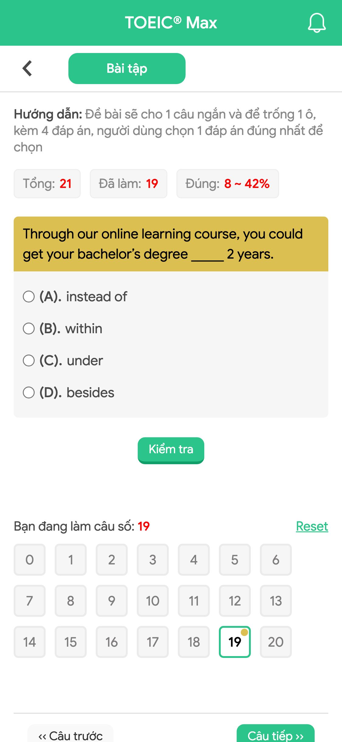 Through our online learning course, you could get your bachelor’s degree _____ 2 years.