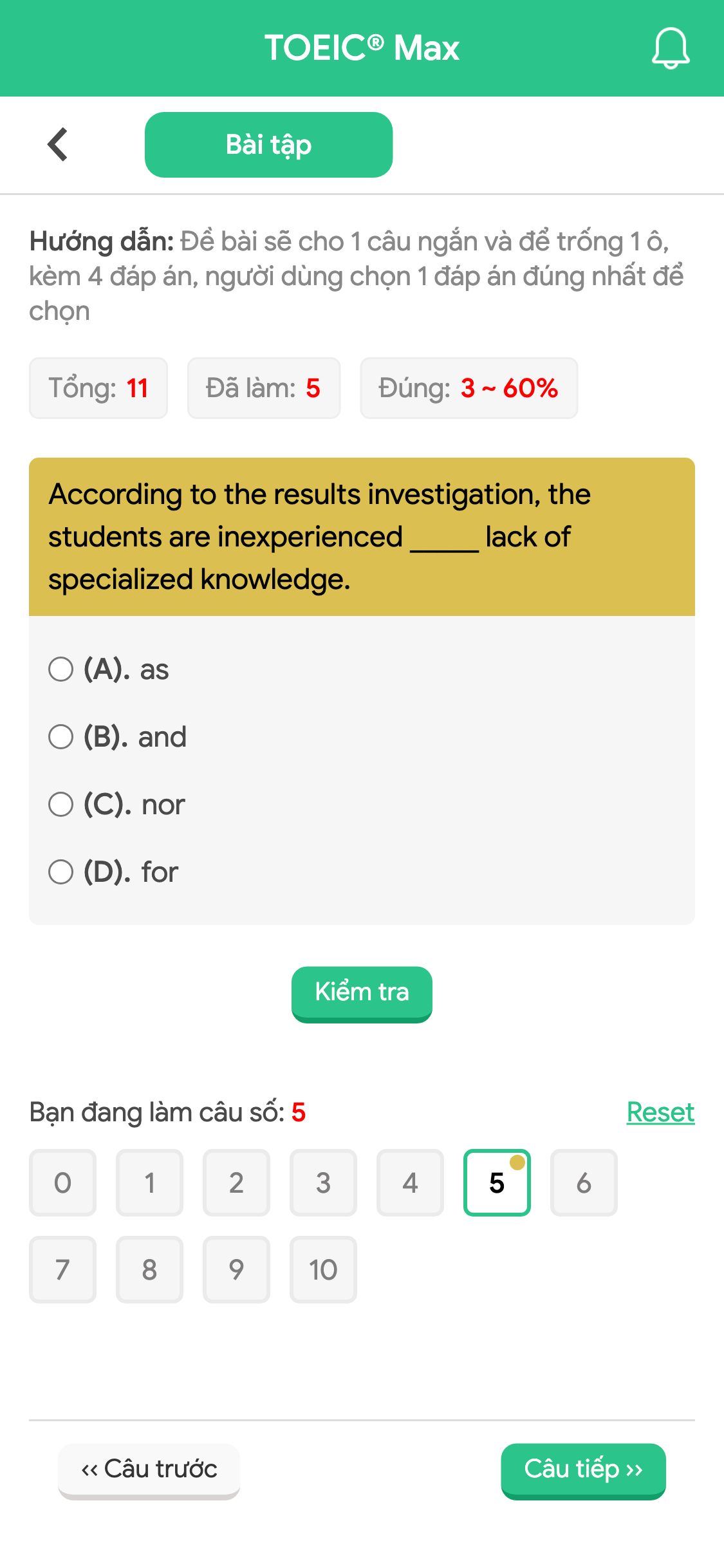 According to the results investigation, the students are inexperienced _____ lack of specialized knowledge.