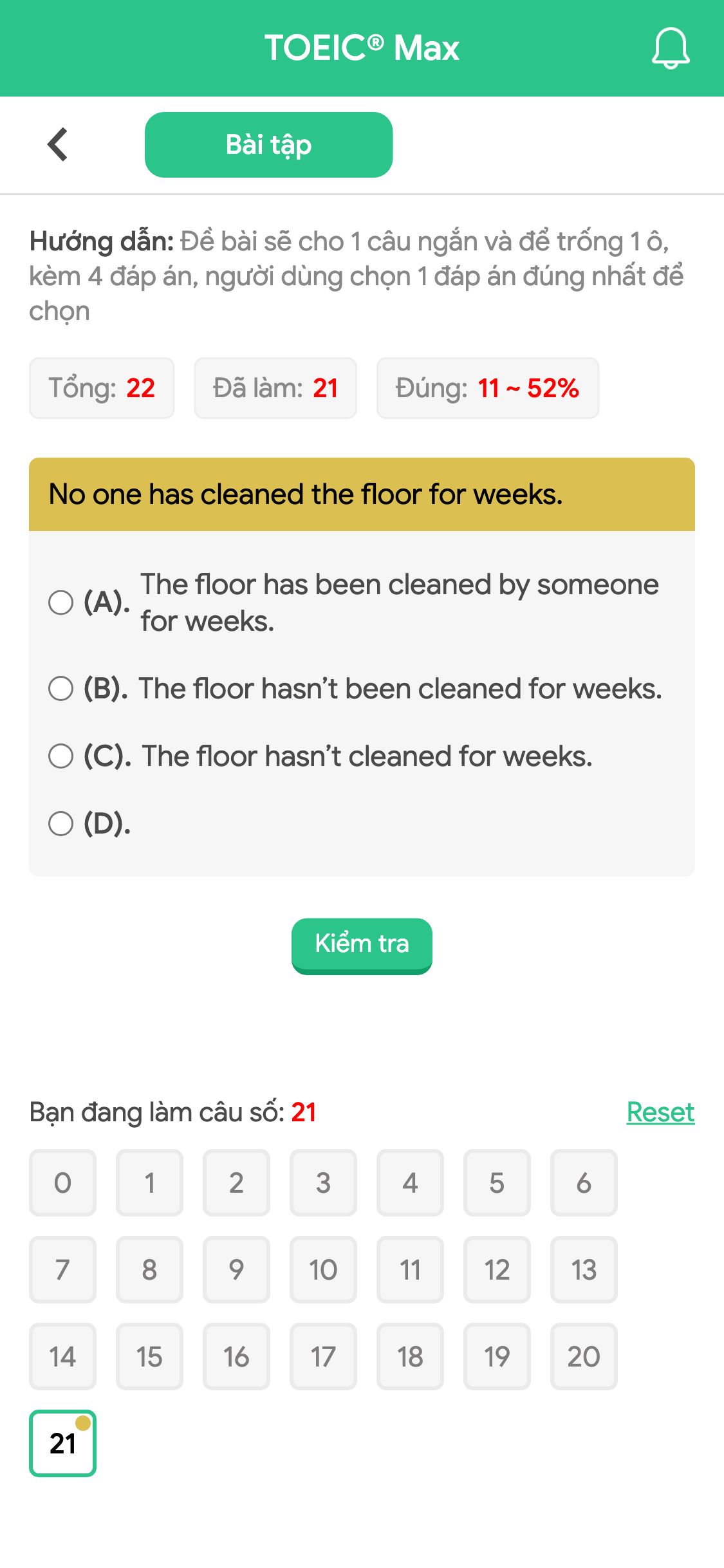 No one has cleaned the floor for weeks.