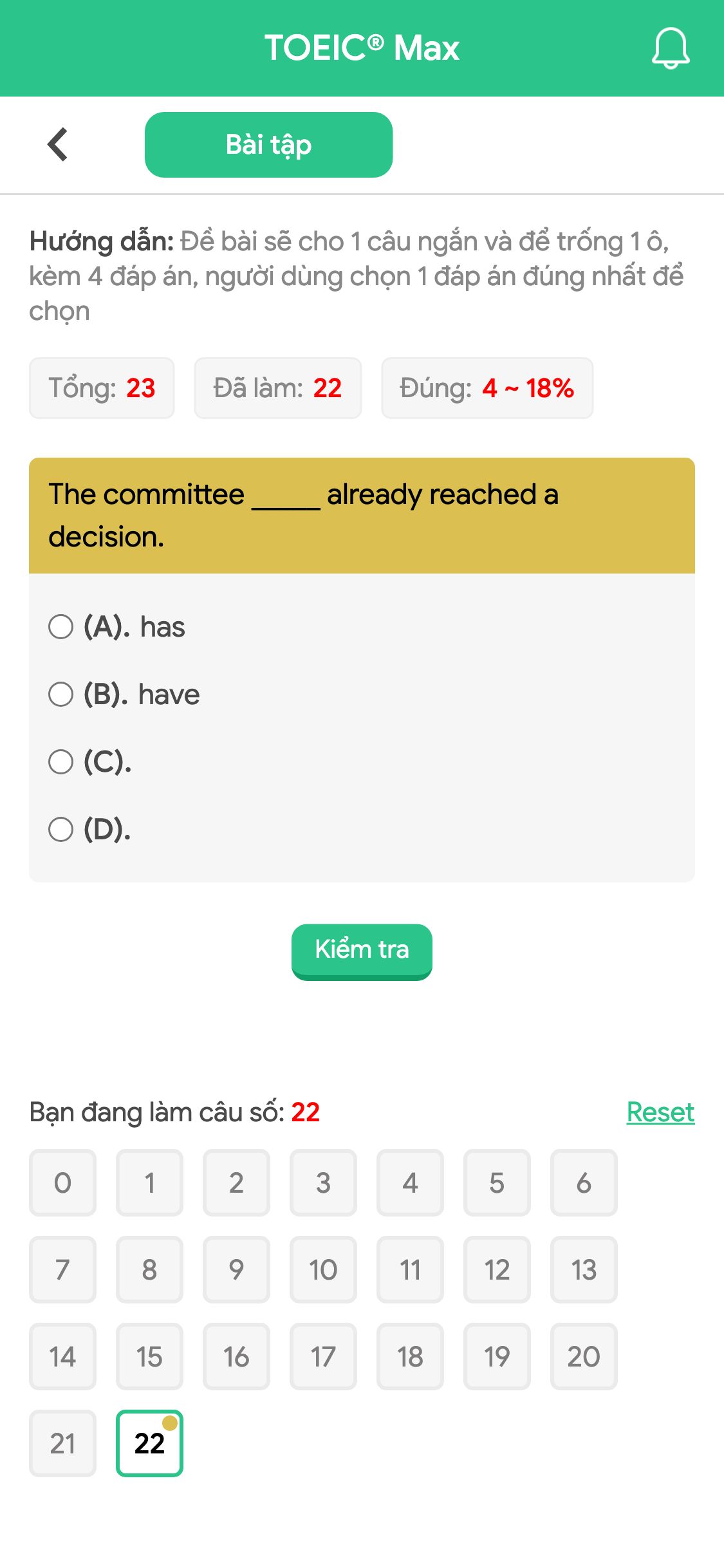 The committee _____ already reached a decision.