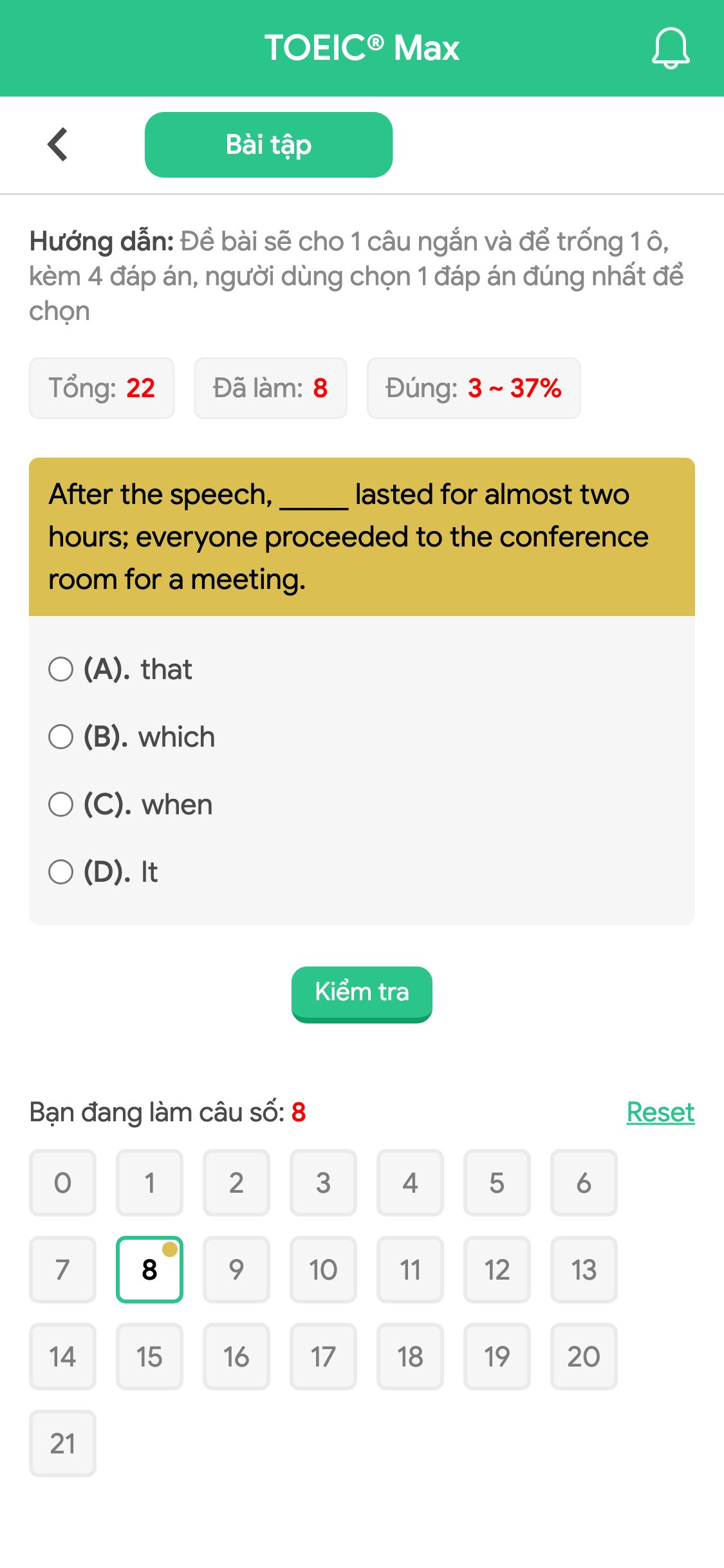 After the speech, _____ lasted for almost two hours; everyone proceeded to the conference room for a meeting.