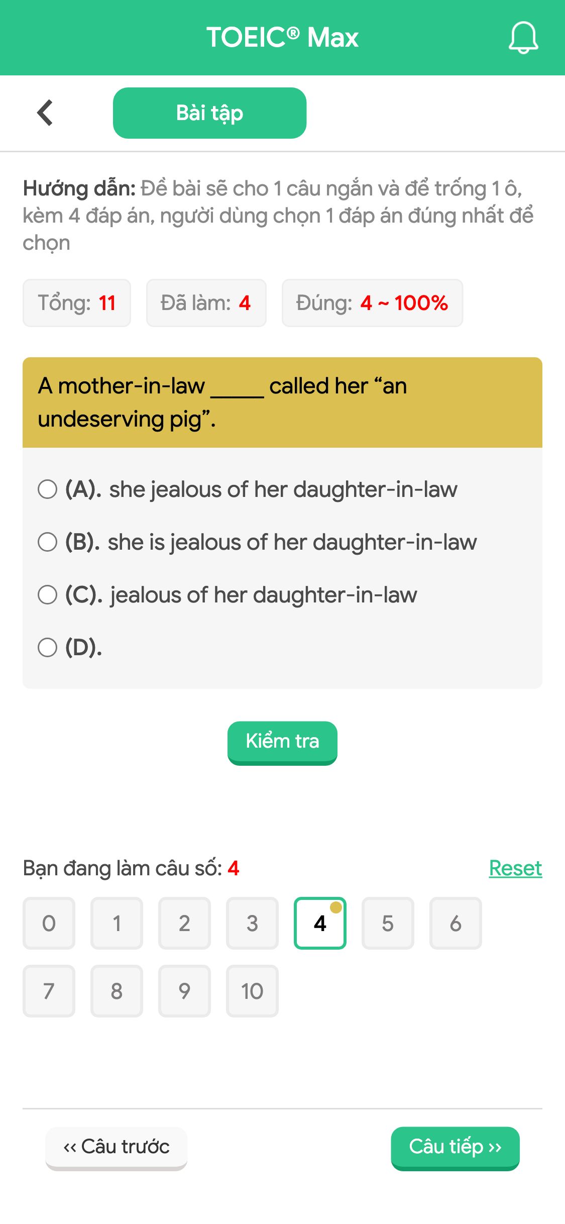 A mother-in-law _____ called her “an undeserving pig”.