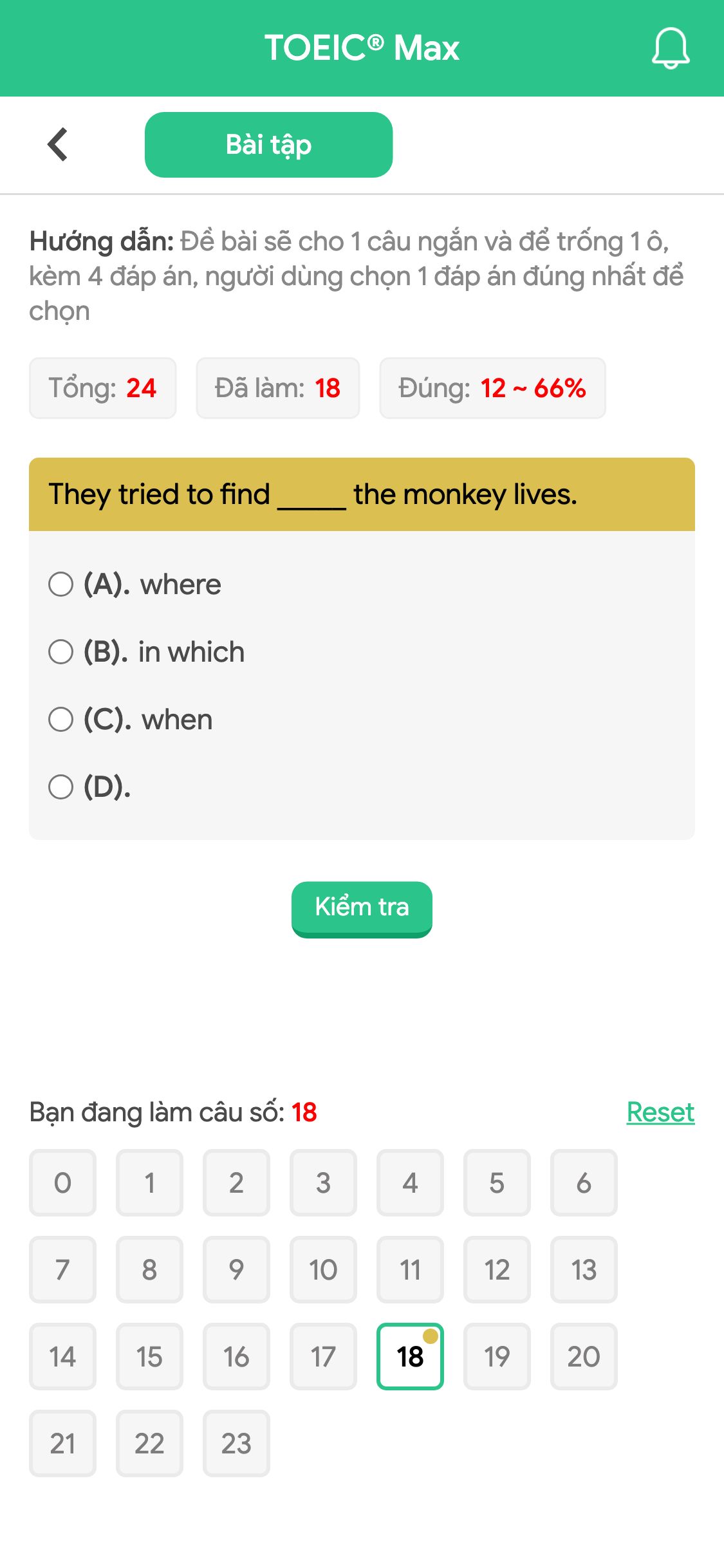 They tried to find _____ the monkey lives.