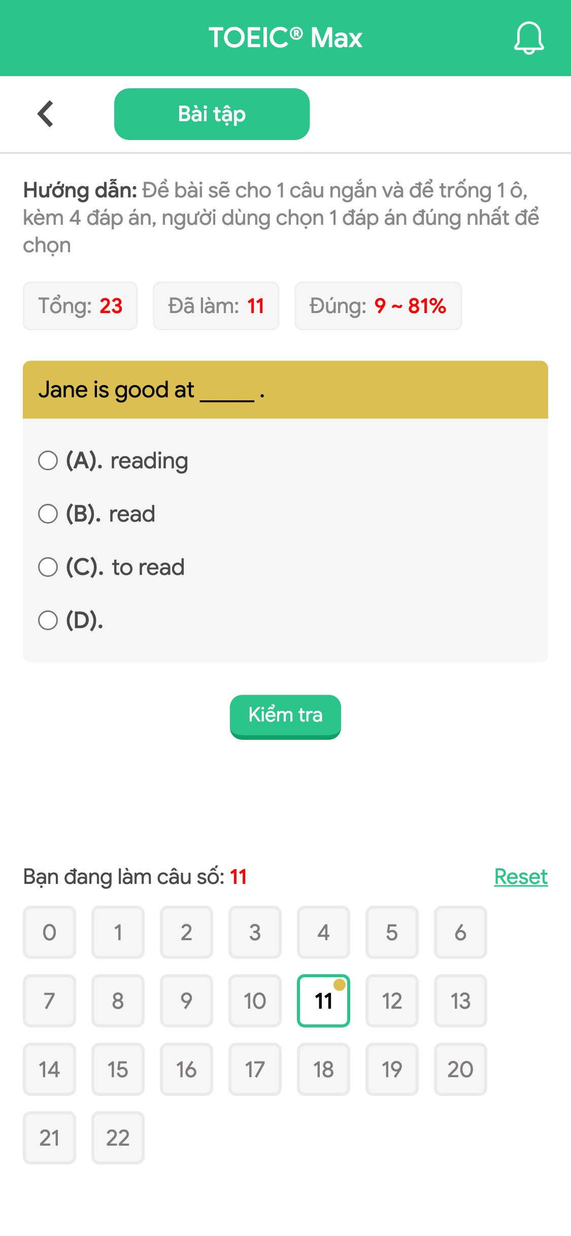 Jane is good at _____ .