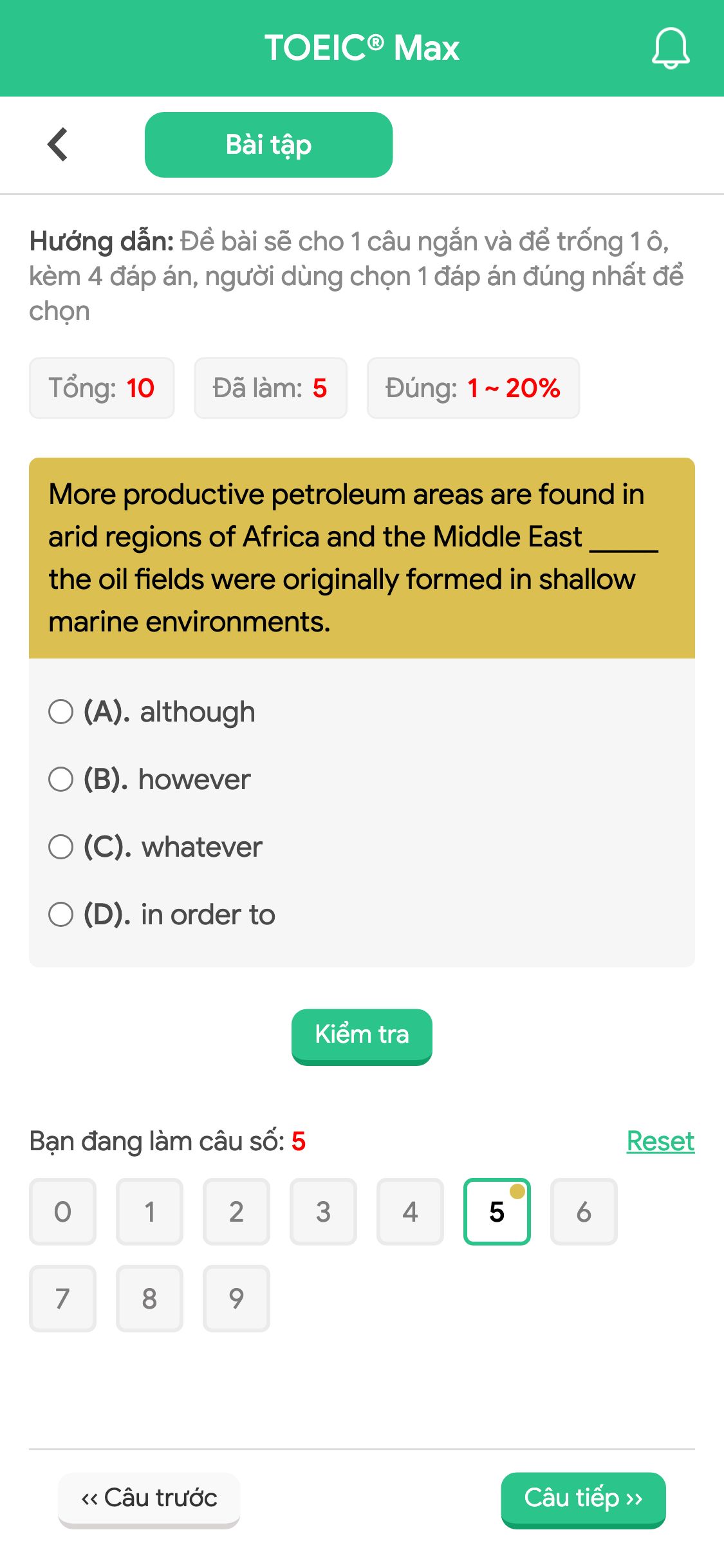 More productive petroleum areas are found in arid regions of Africa and the Middle East _____ the oil fields were originally formed in shallow marine environments.