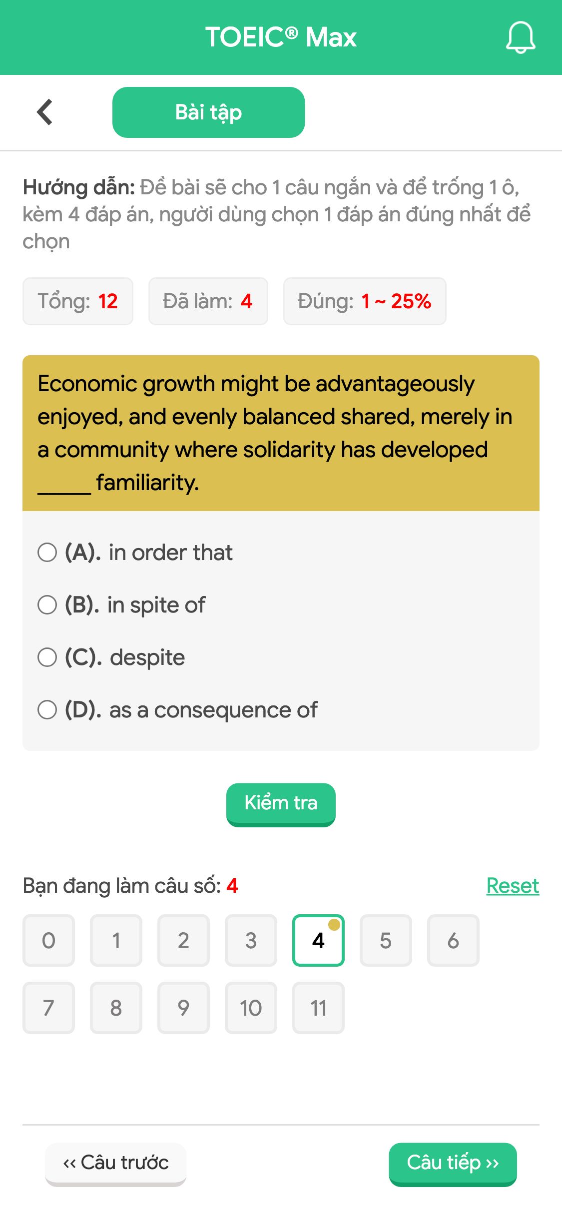 Economic growth might be advantageously enjoyed, and evenly balanced shared, merely in a community where solidarity has developed _____ familiarity.