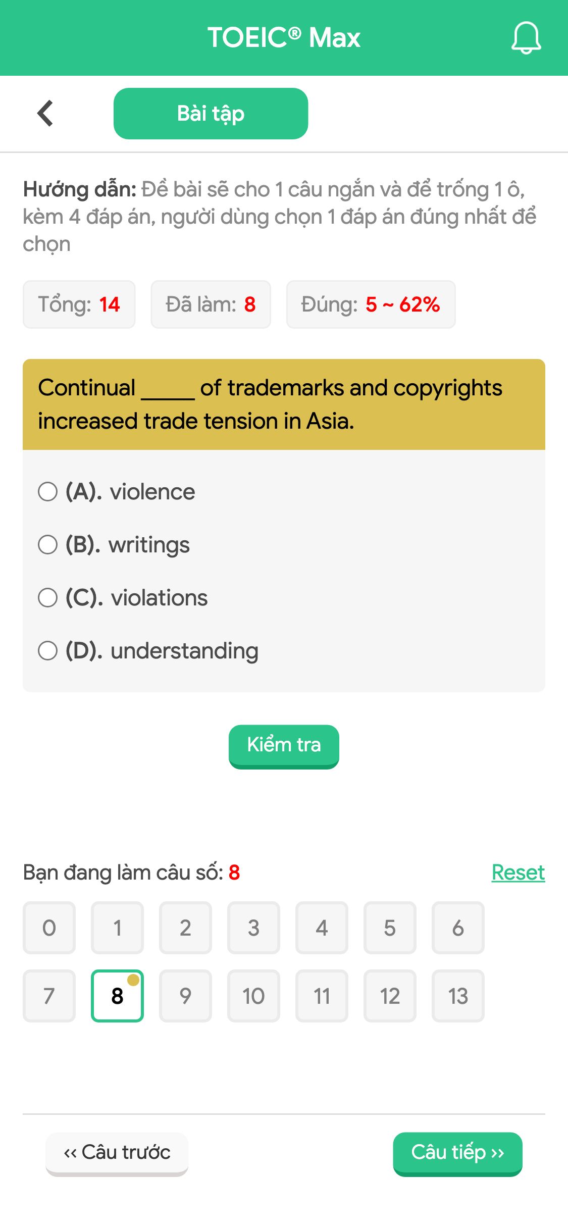 Continual _____ of trademarks and copyrights increased trade tension in Asia.