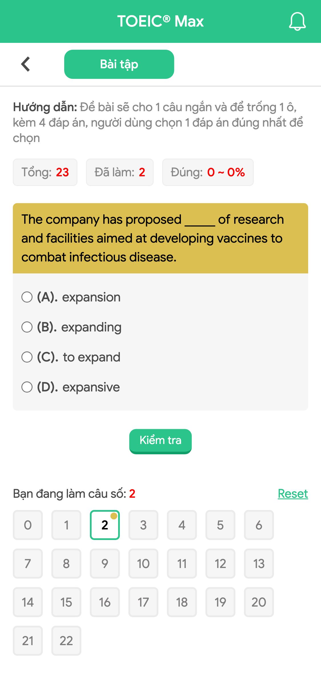 The company has proposed _____ of research and facilities aimed at developing vaccines to combat infectious disease.