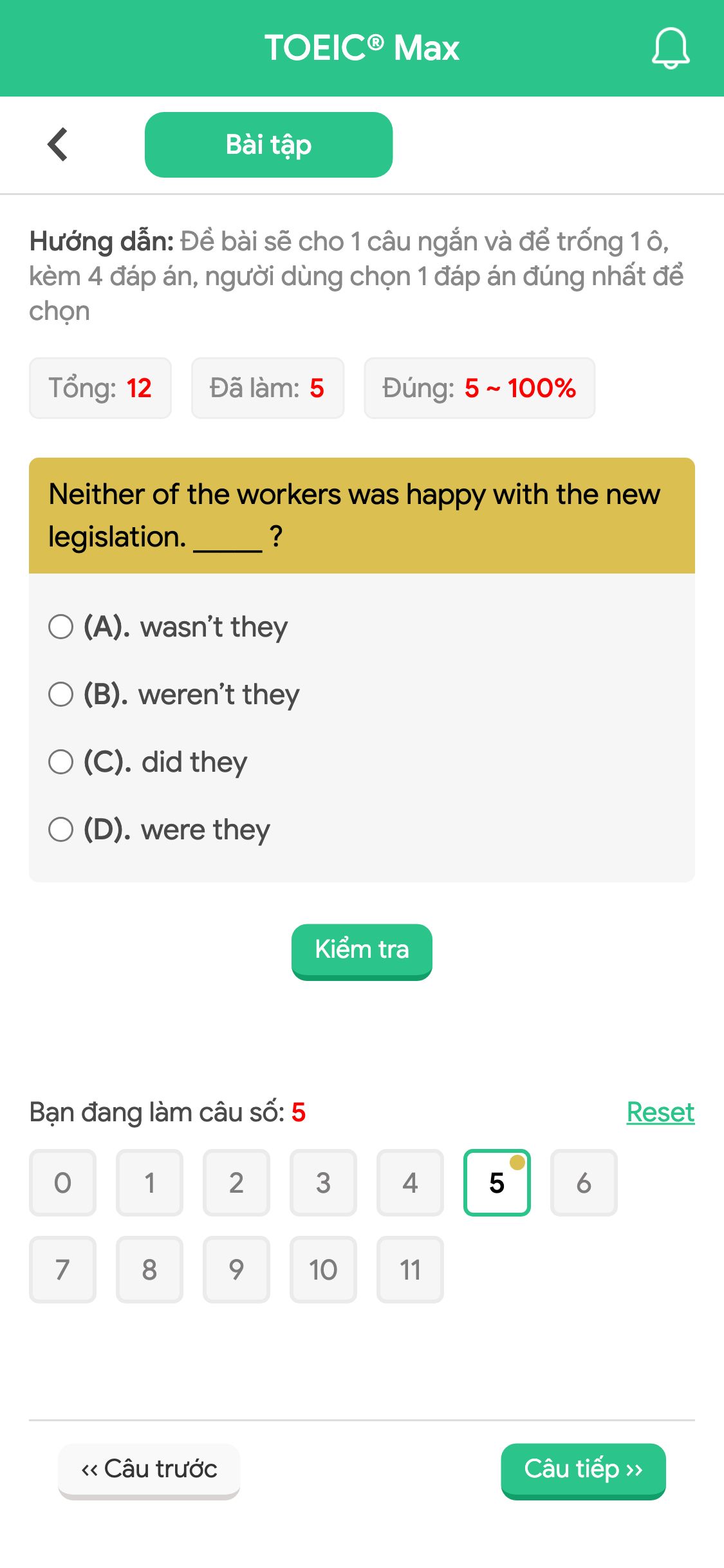 Neither of the workers was happy with the new legislation. _____ ?