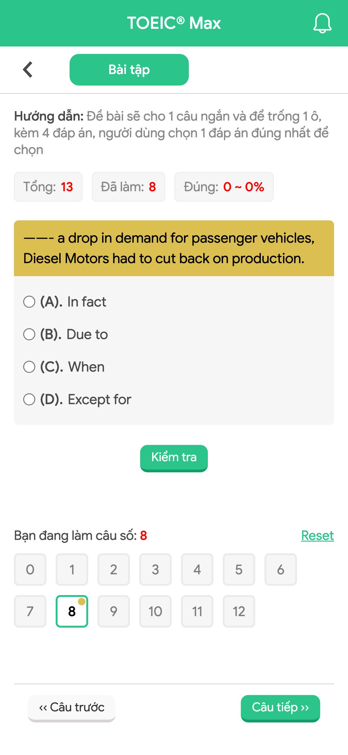 ——- a drop in demand for passenger vehicles, Diesel Motors had to cut back on production.