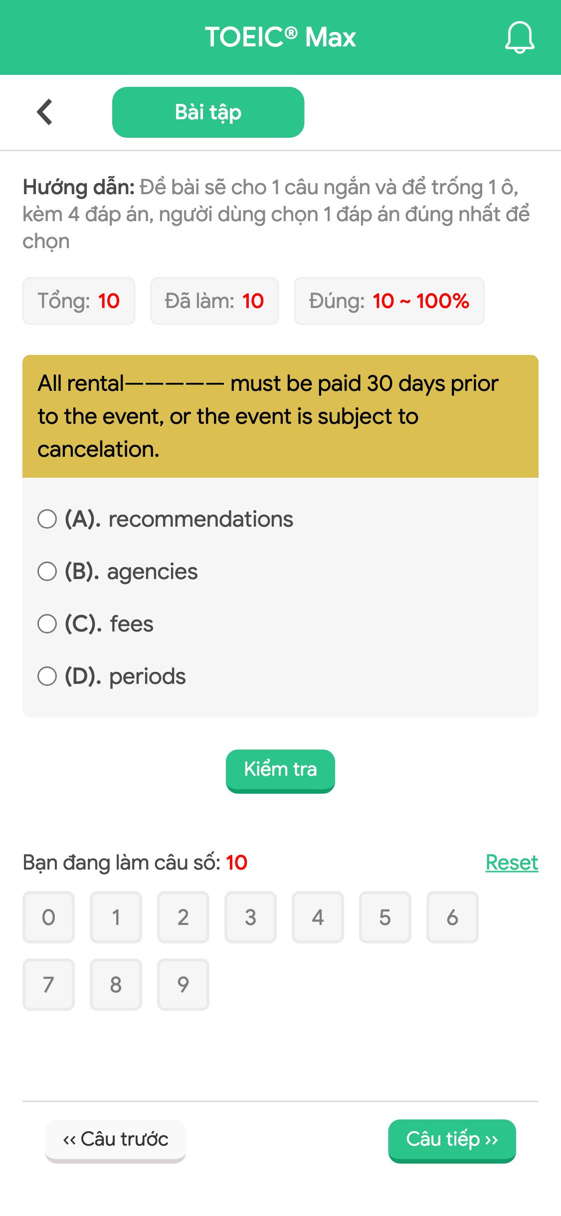 All rental————— must be paid 30 days prior to the event, or the event is subject to cancelation.