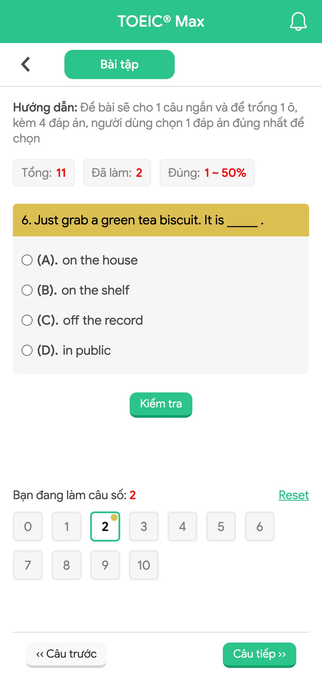 6. Just grab a green tea biscuit. It is _____ .