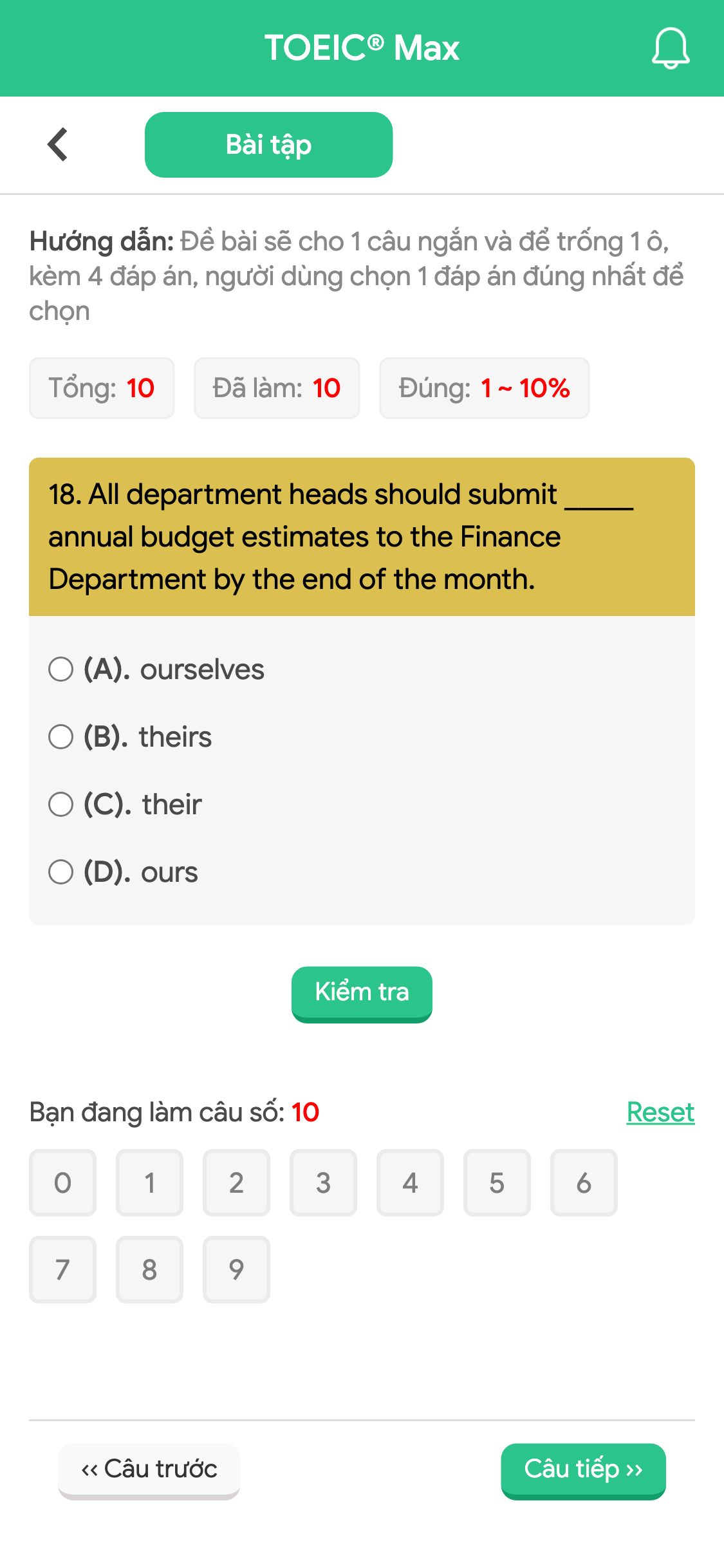 18. All department heads should submit _____ annual budget estimates to the Finance Department by the end of the month.