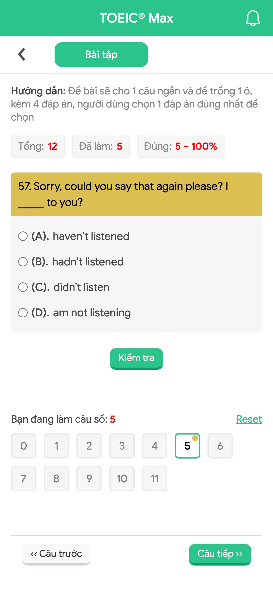 57. Sorry, could you say that again please? I _____ to you?