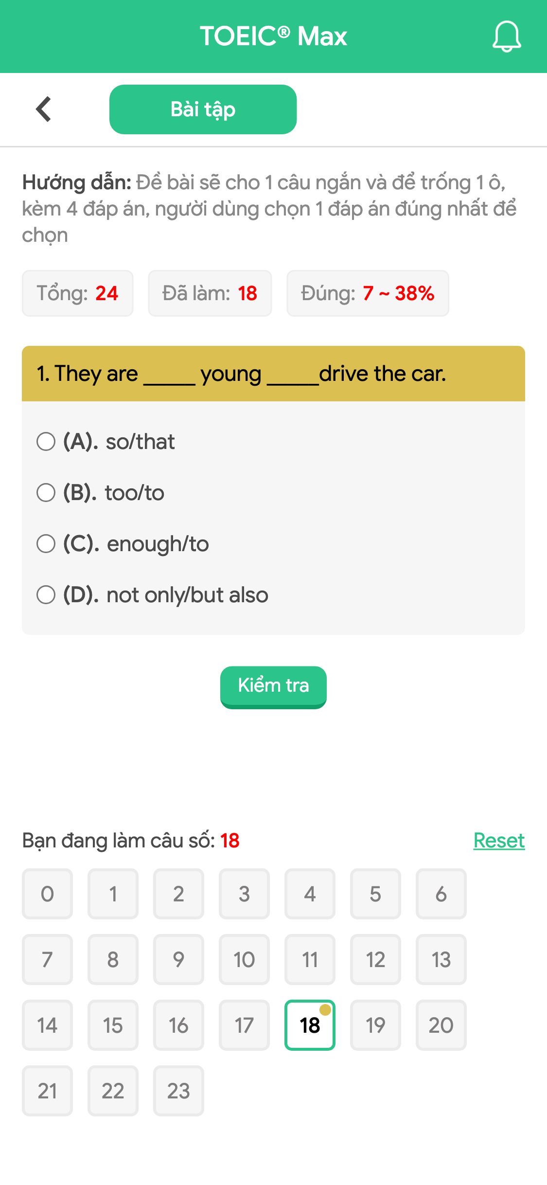1. They are _____ young _____drive the car.