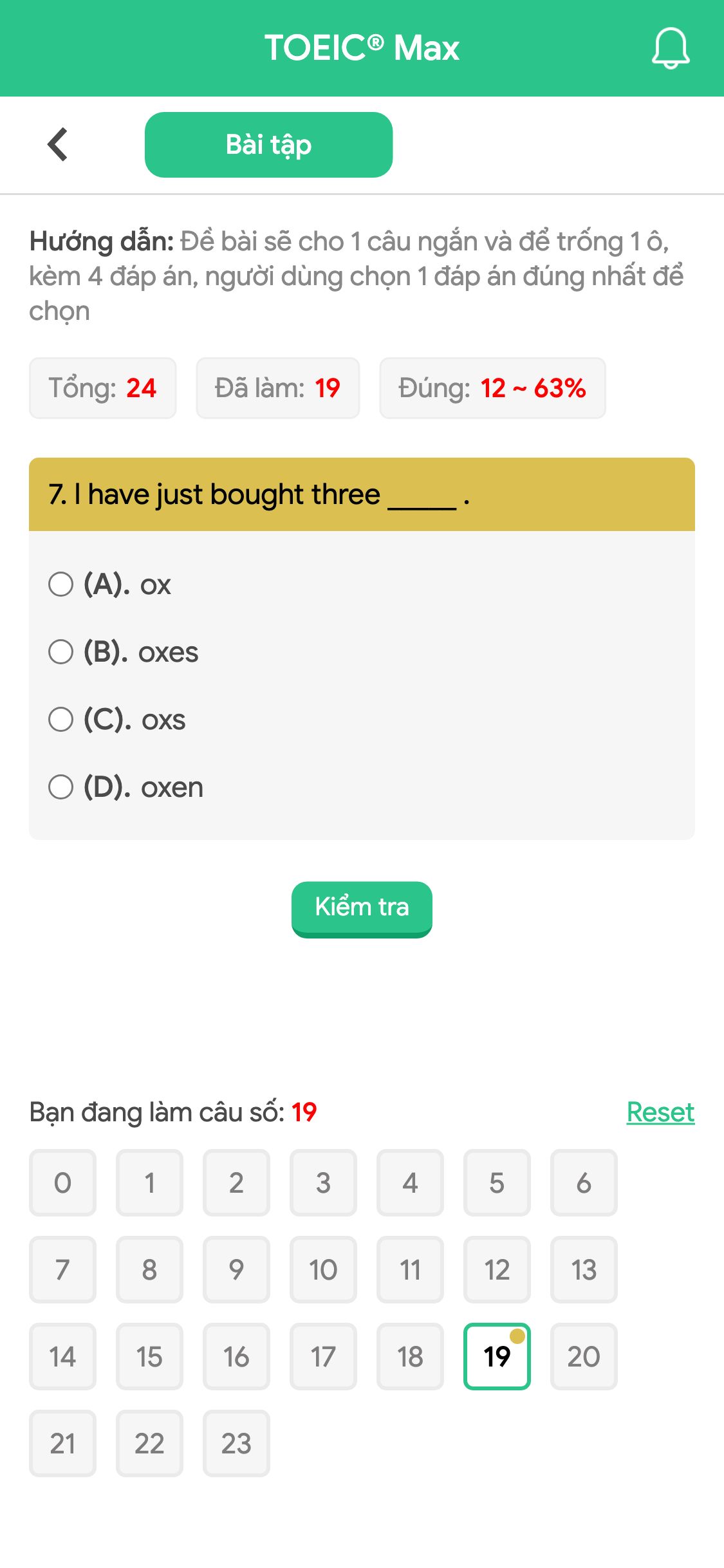 7. I have just bought three _____ .