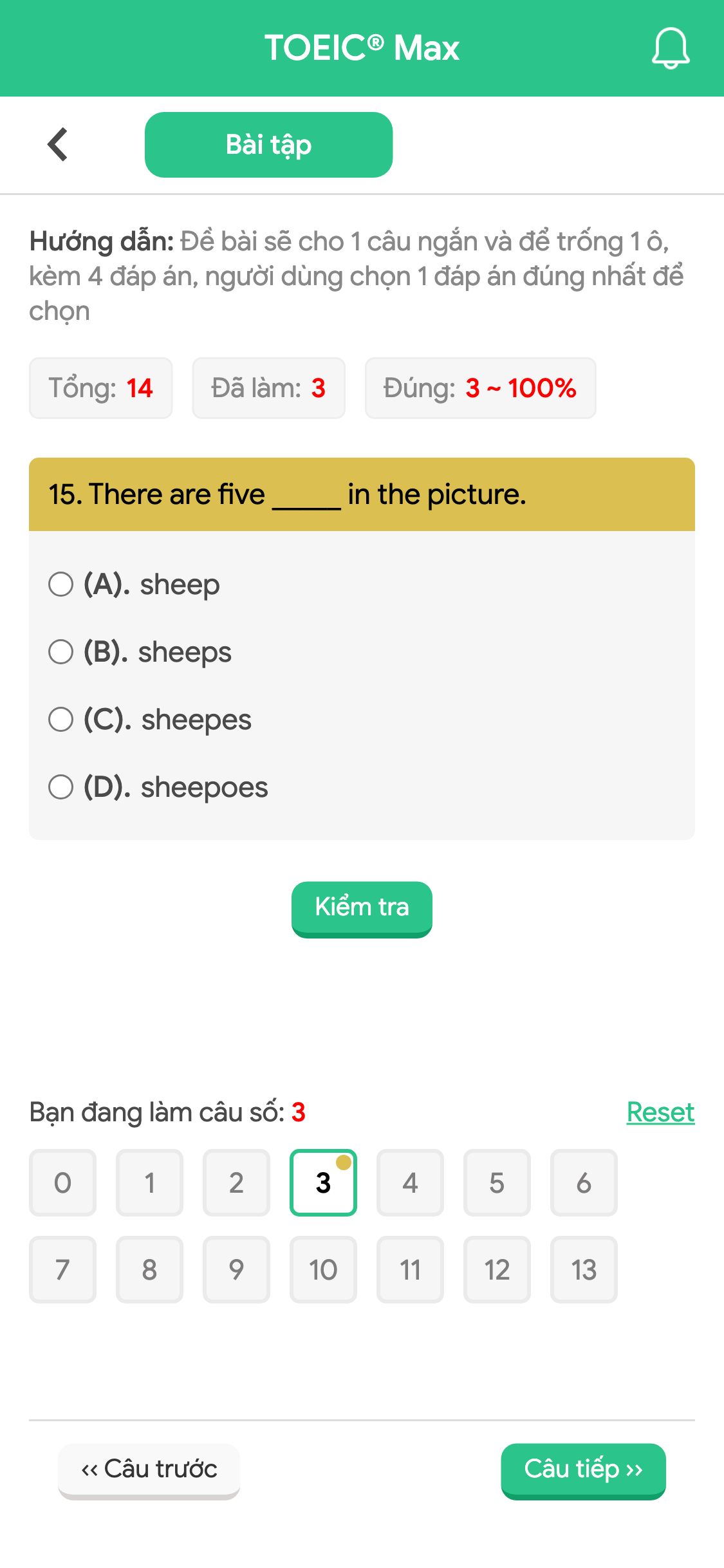 15. There are five _____ in the picture.