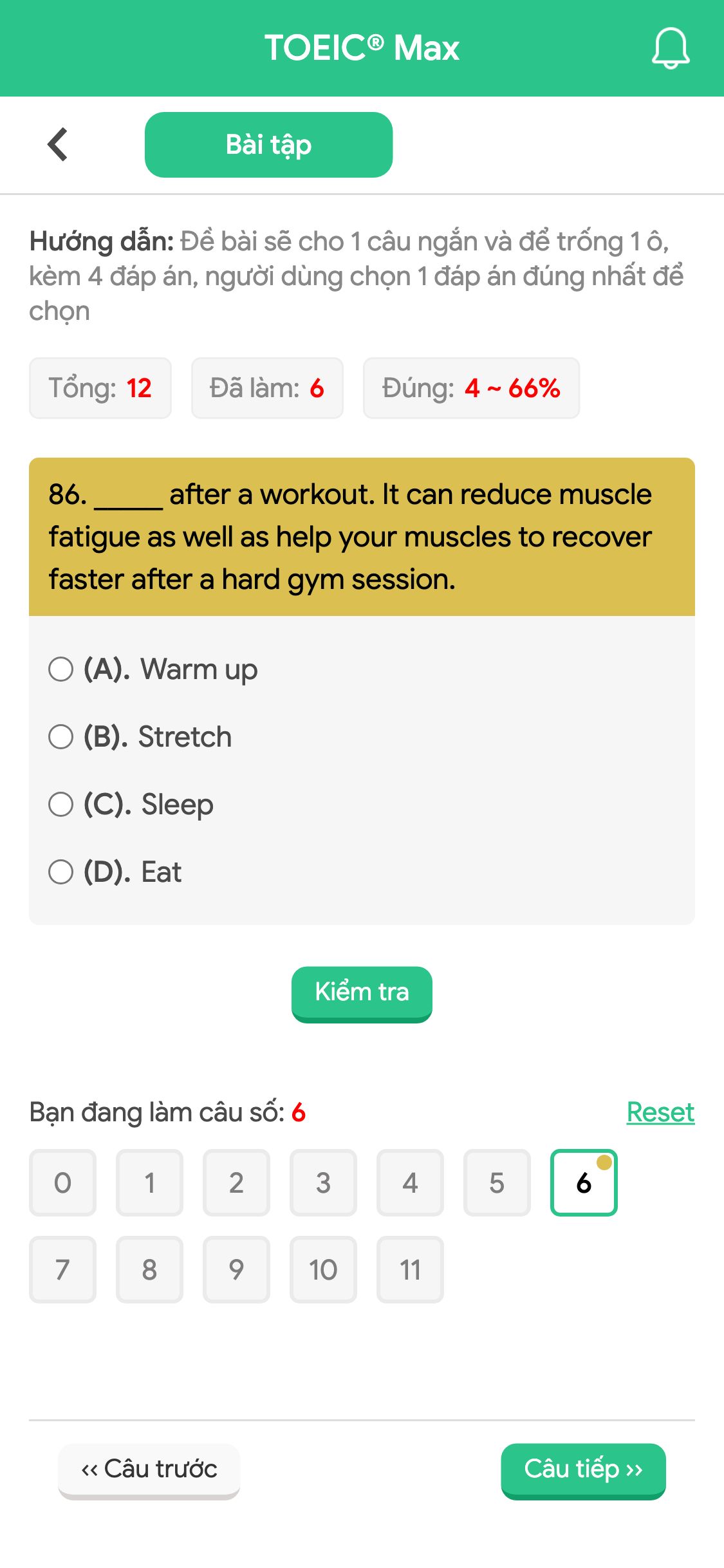 86. _____ after a workout. It can reduce muscle fatigue as well as help your muscles to recover faster after a hard gym session.