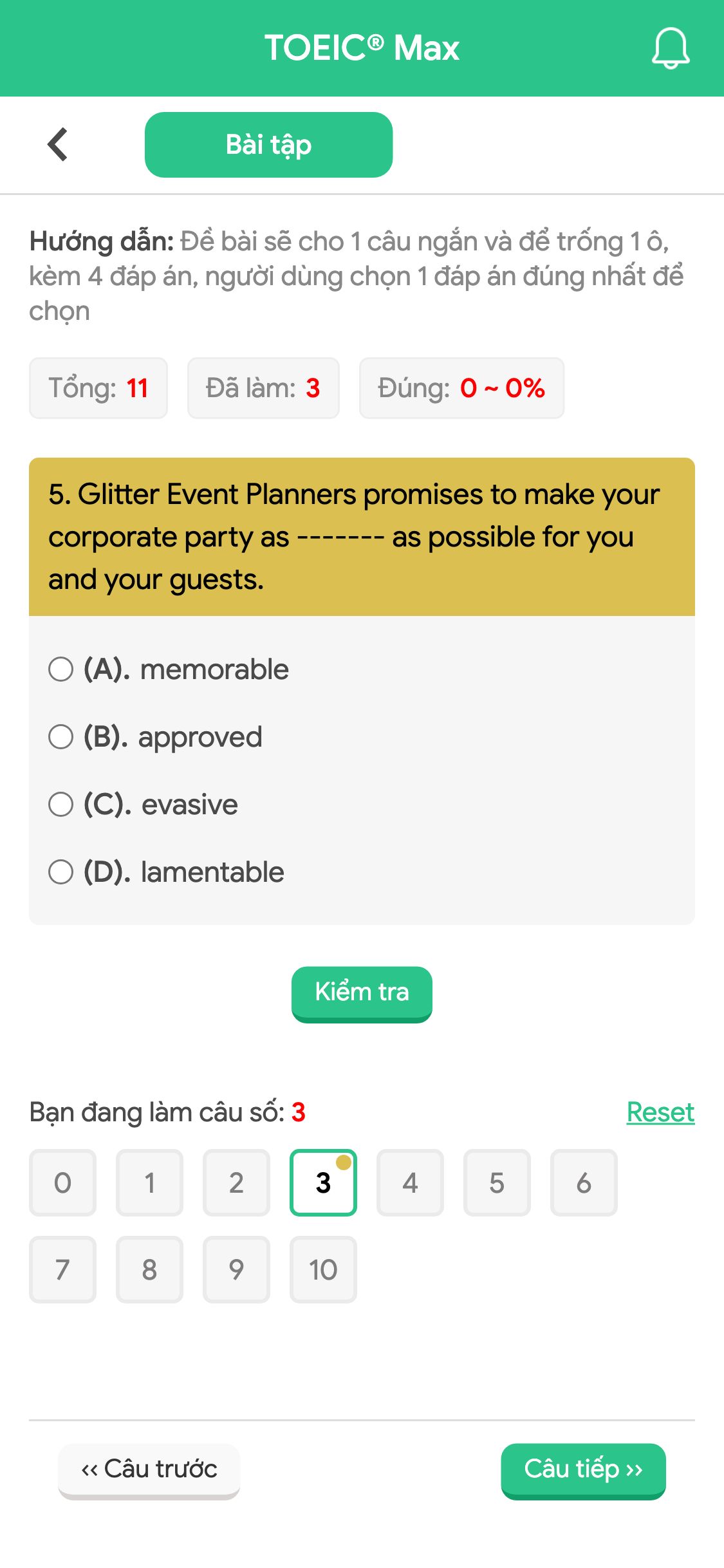 5. Glitter Event Planners promises to make your corporate party as ------- as possible for you and your guests.